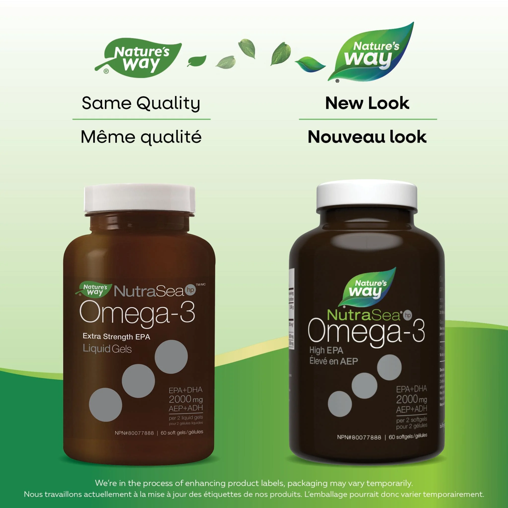 NutraSea HP Omega-3 Extra Strength EPA Fish Oil, Fresh Mint, 60 Liquid Softgels - Image 6