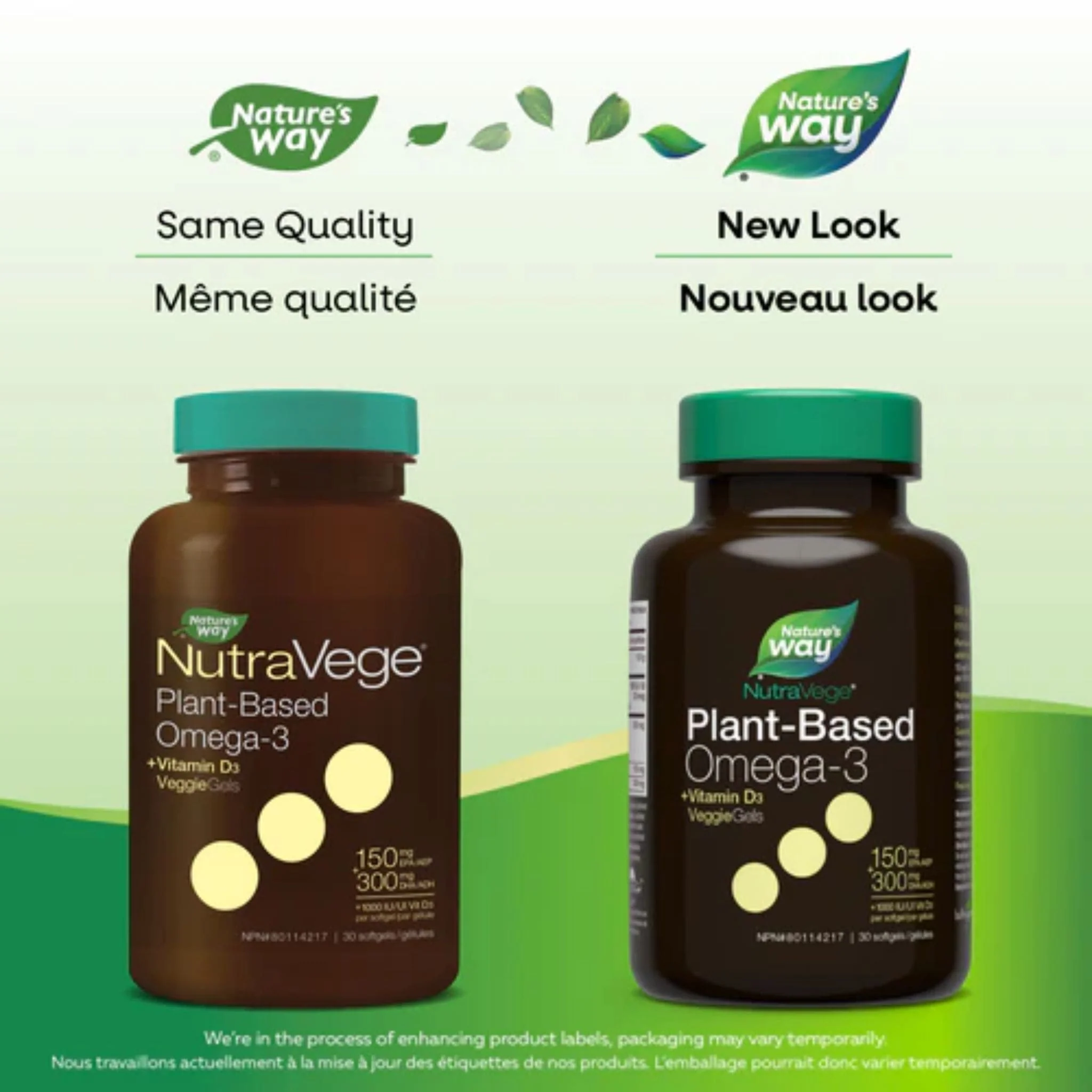 NutraSea NutraVege Omega-3 +D, 30 Softgels - Image 6