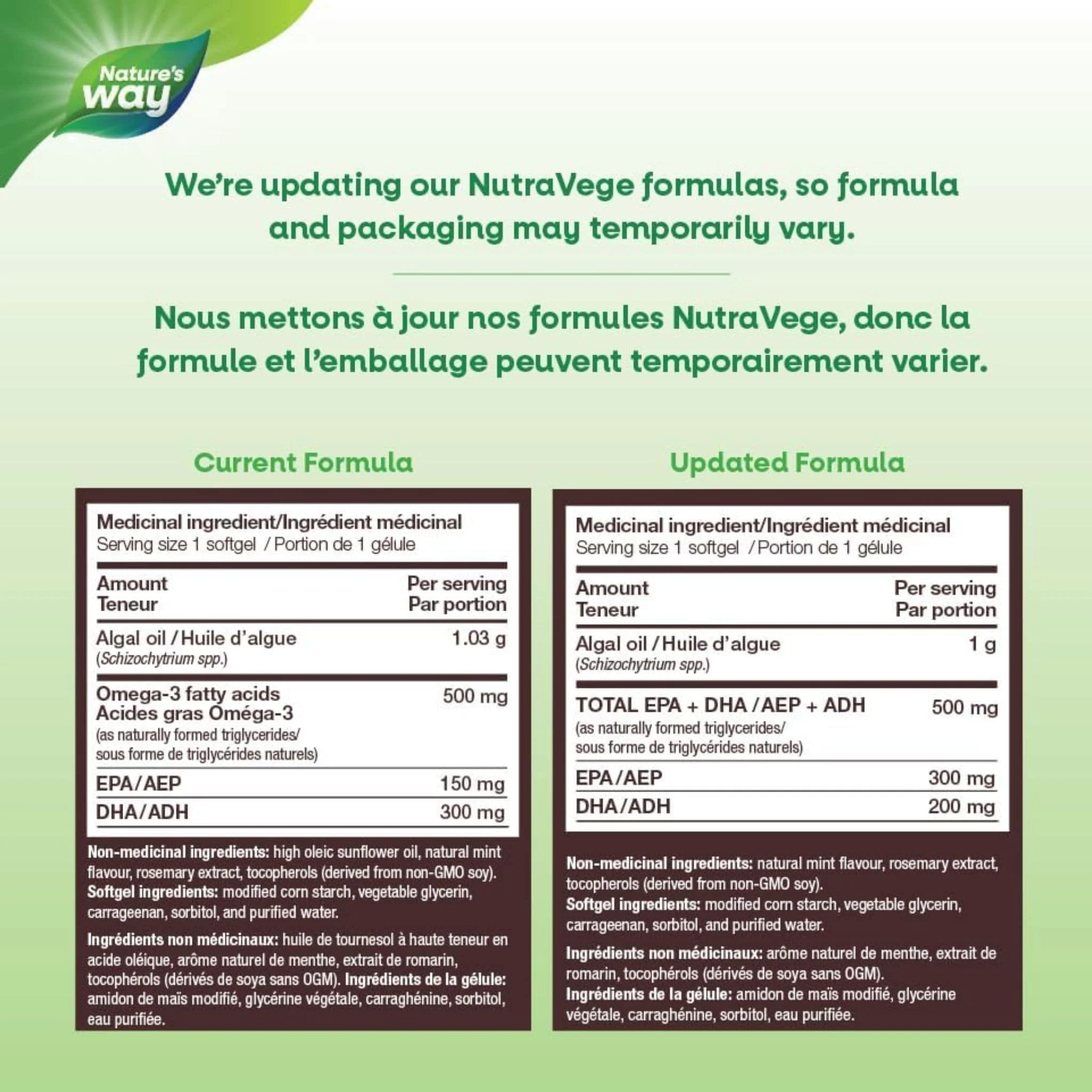 NutraSea NutraVege Omega-3 Plant Liquid Gels - Image 11