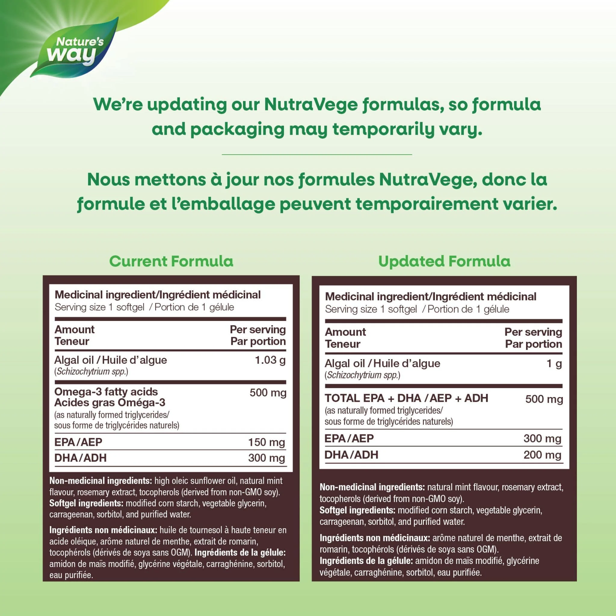 NutraSea NutraVege Omega-3 Plant Liquid Gels - Image 4