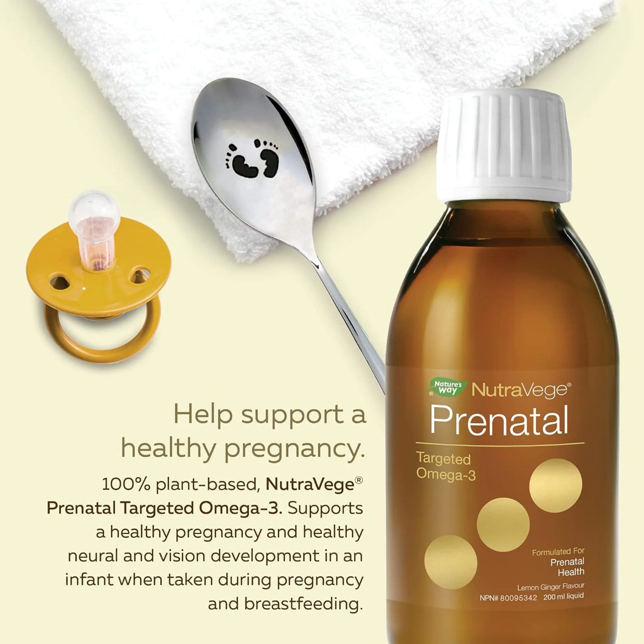 NutraVege Prenatal Targeted Omega-3 (Vegan Friendly), 200ml - Image 3