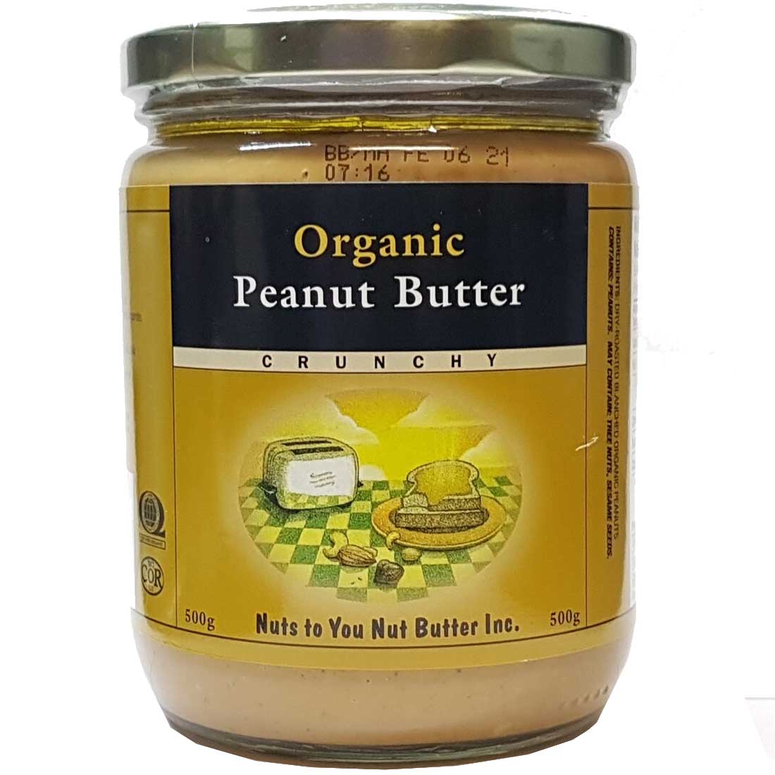 Nuts To You Organic Peanut Butter, 500g - Image 2