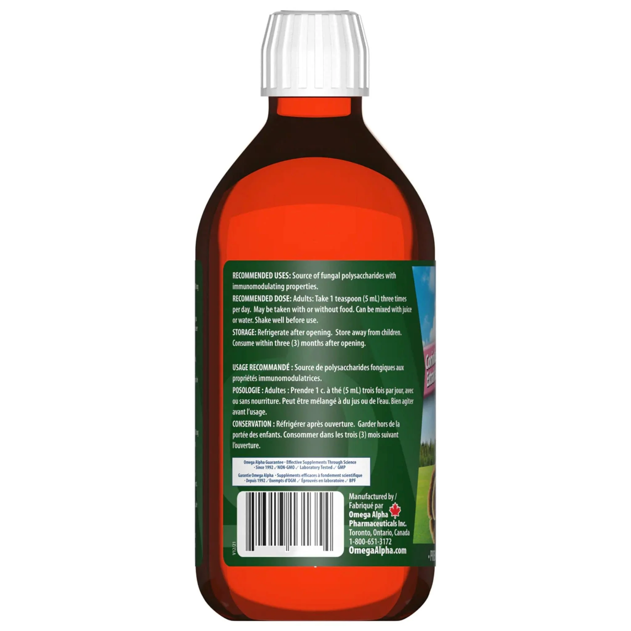 Omega Alpha Coriolus Turkey Tail Mushroom Liquid Extract 1000mg, Fast Absorbing, No Alcohol or Sweeteners, Immunomodulating, 250ml - Image 3