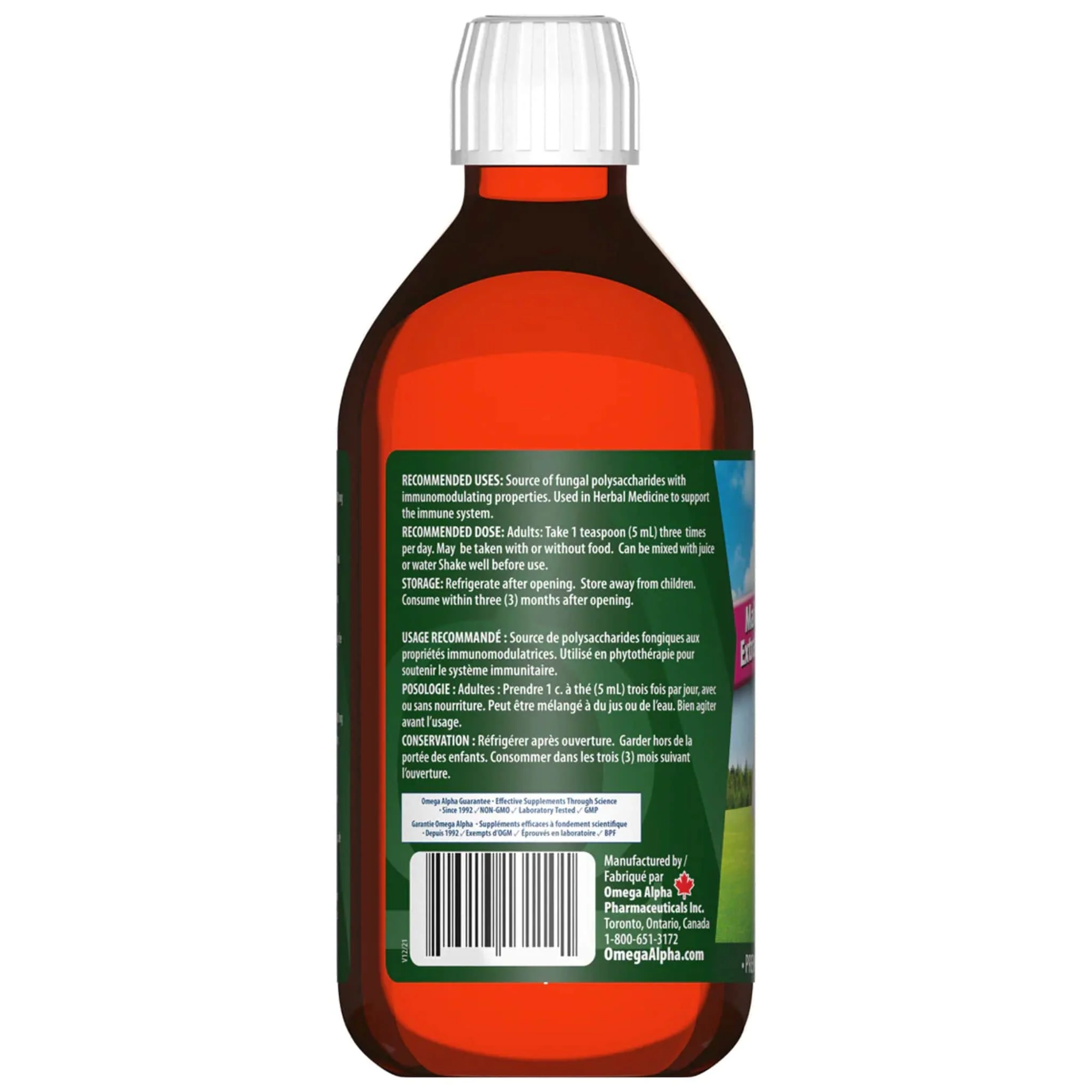 Omega Alpha Maitake Mushroom Liquid Extract 1000mg, Fast Absorbing, No Alcohol or Sweeteners, Supports Immune, 250ml - Image 3