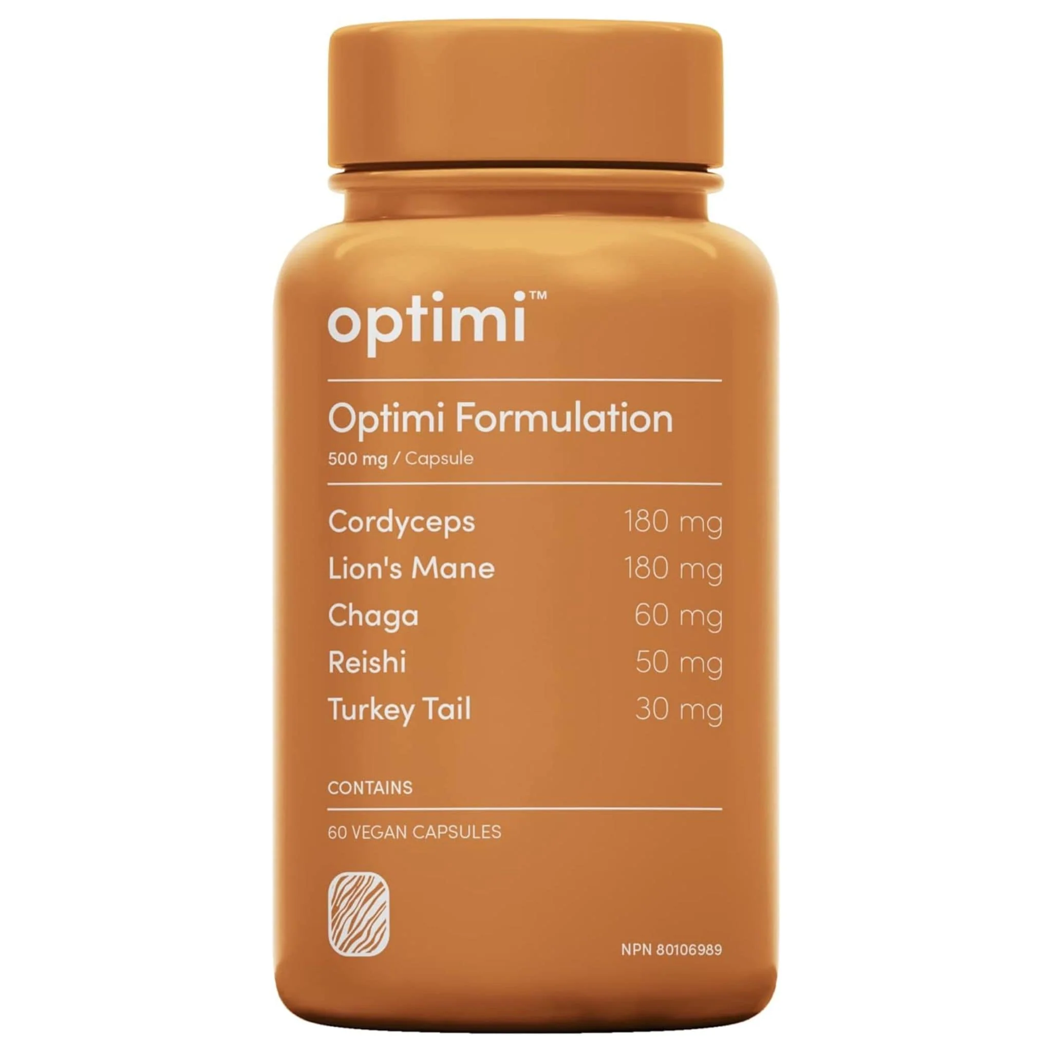 Optimi Formulation with Multi Mushrooms, 60 Vegetable Capsules