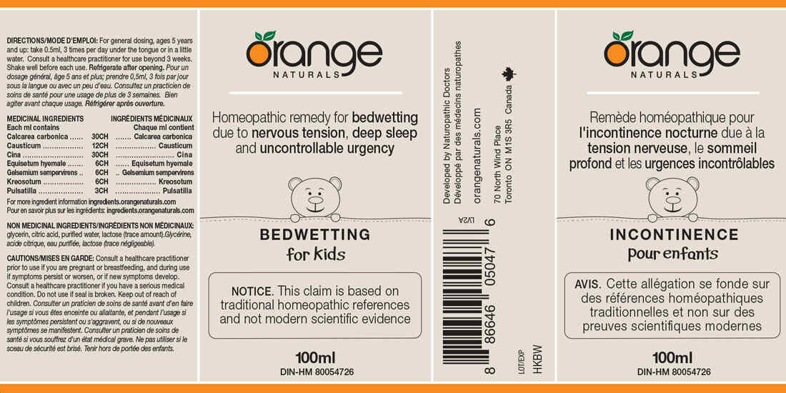 Orange Naturals Bedwetting (for kids) Homeopathic, 100ml - Image 2