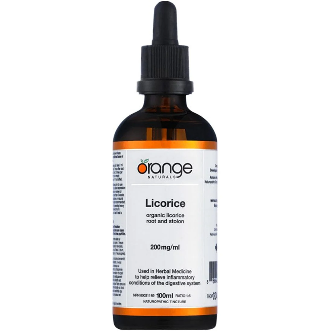 Orange Naturals Licorice, 100ml Tincture - Image 2