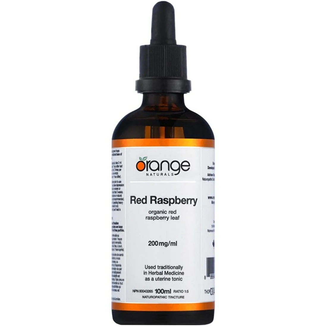Orange Naturals Red Raspberry, 100ml Tincture - Image 2