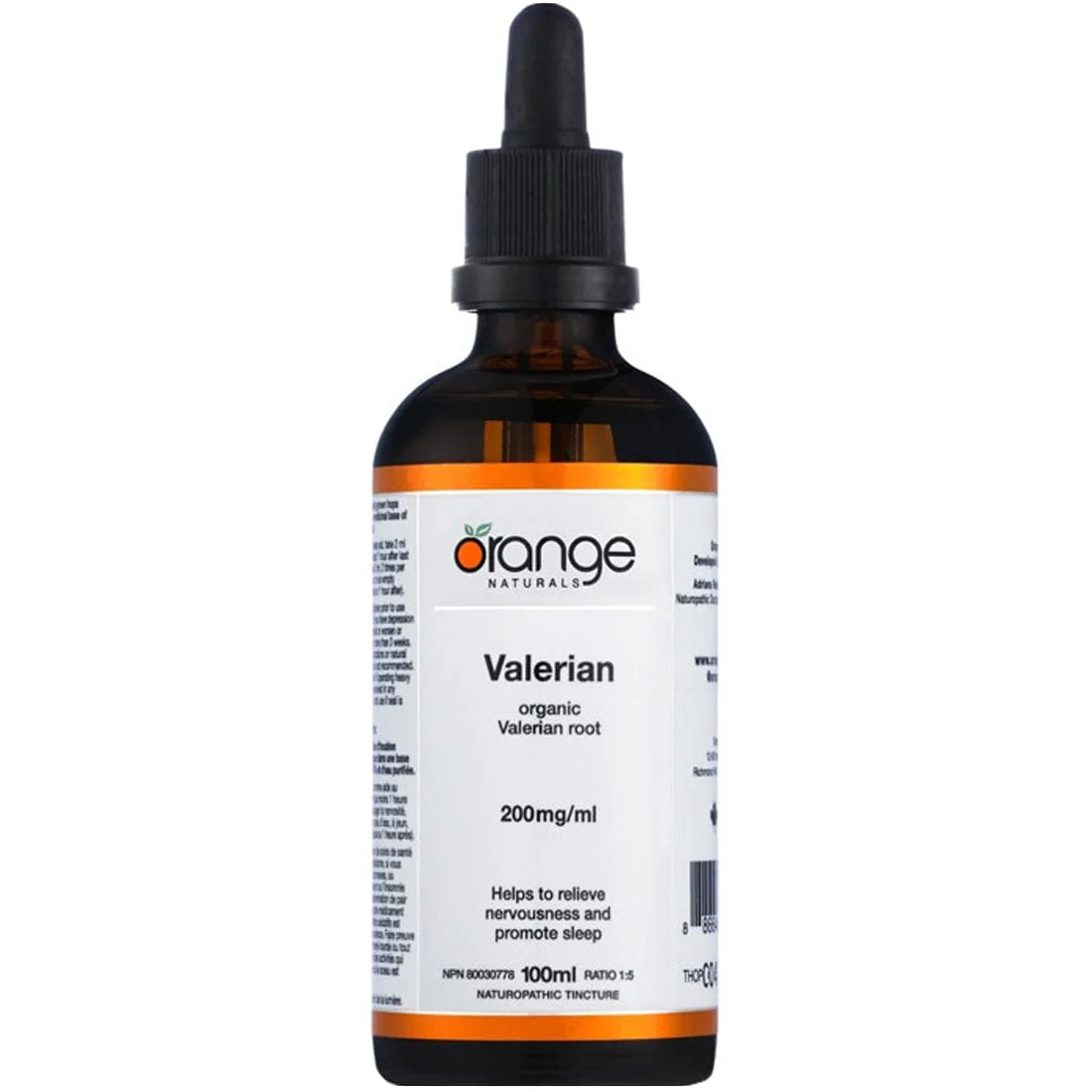 Orange Naturals Valerian 200mg (Organic) 100ml, Tincture - Image 2