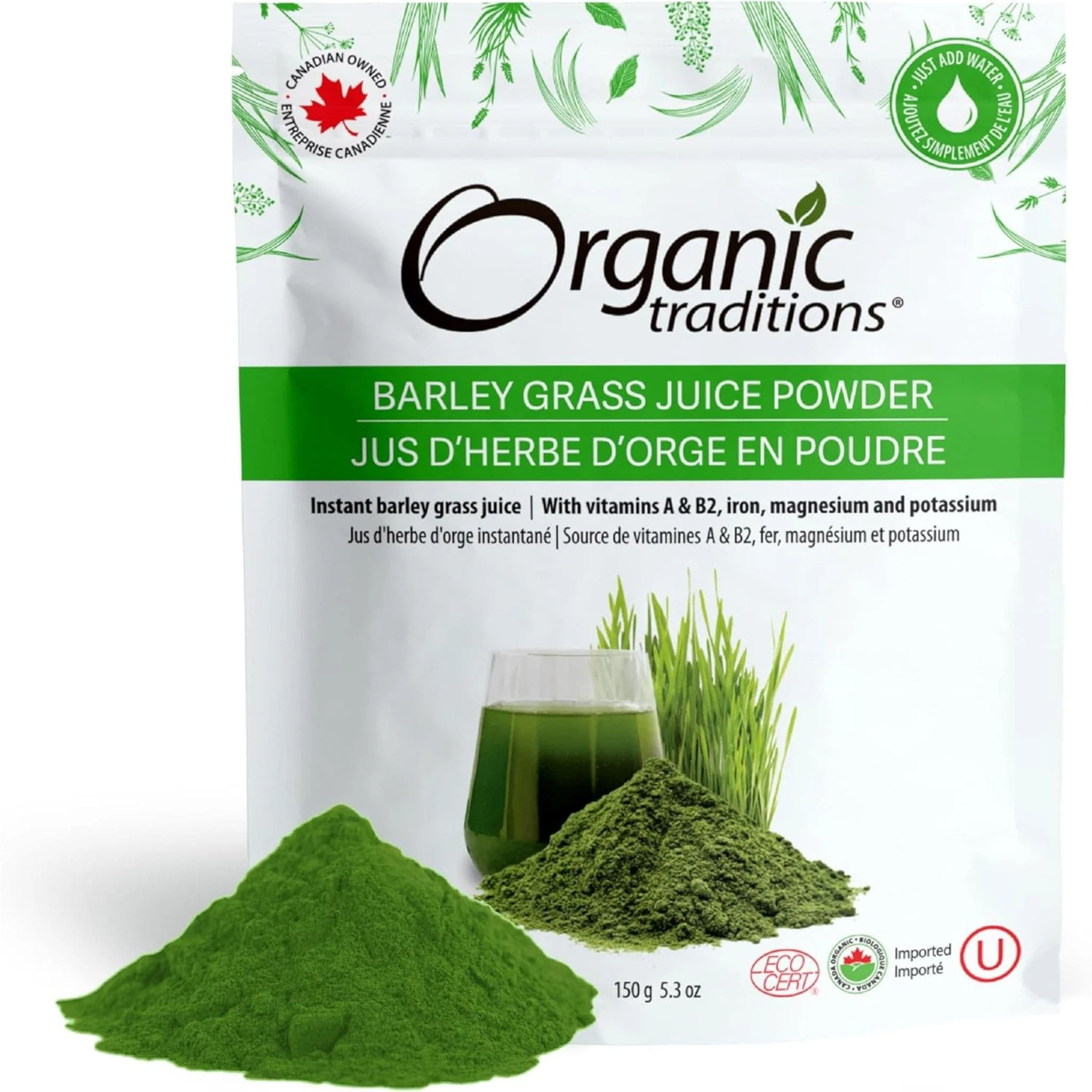 Organic Traditions Barley Grass Juice Powder, 150 g - Image 6