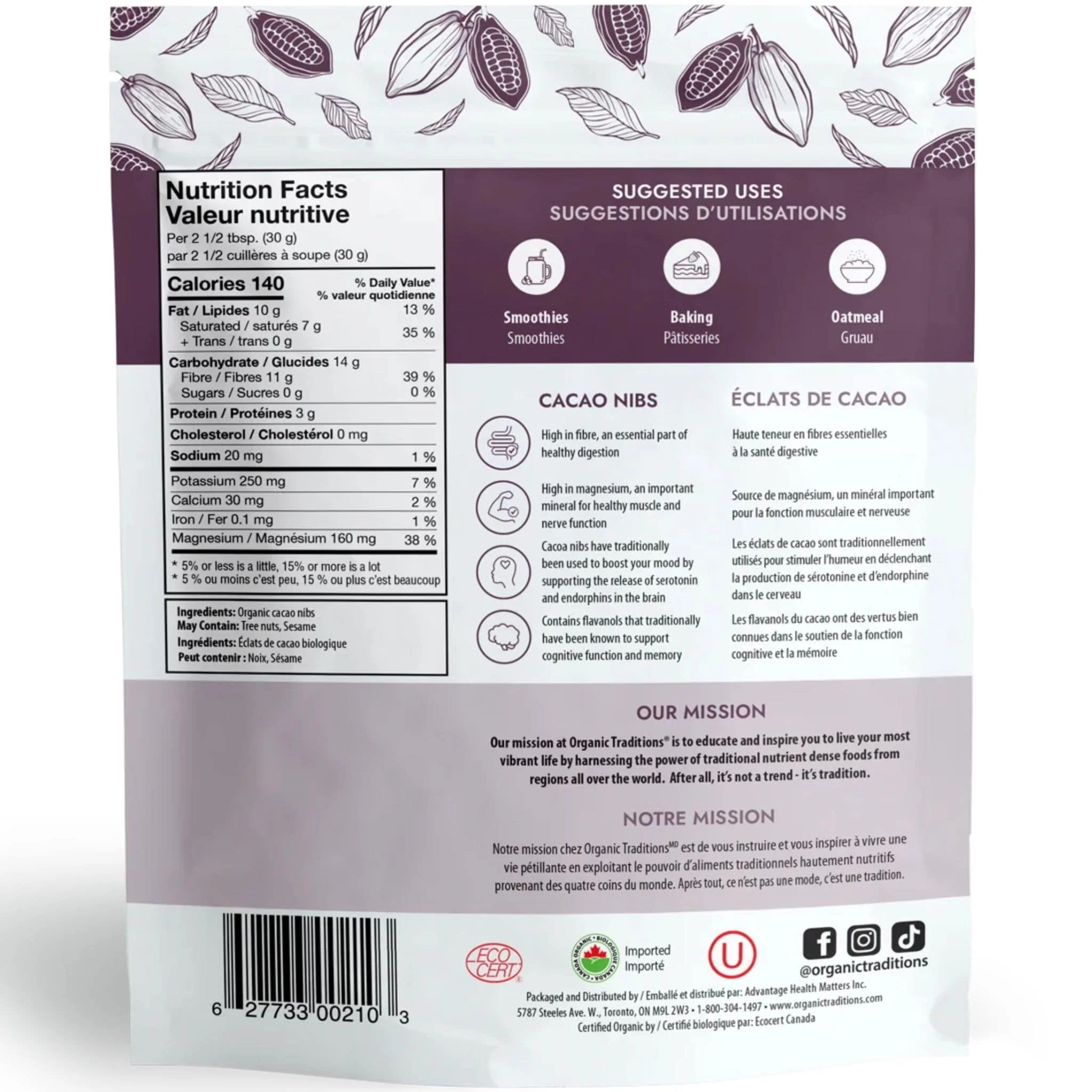 Organic Traditions Cacao Nibs - Image 4