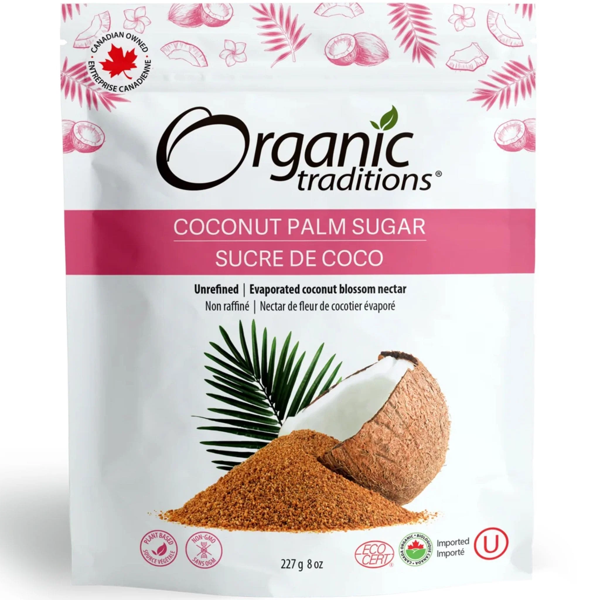 Organic Traditions Coconut Palm Sugar, 227-454g