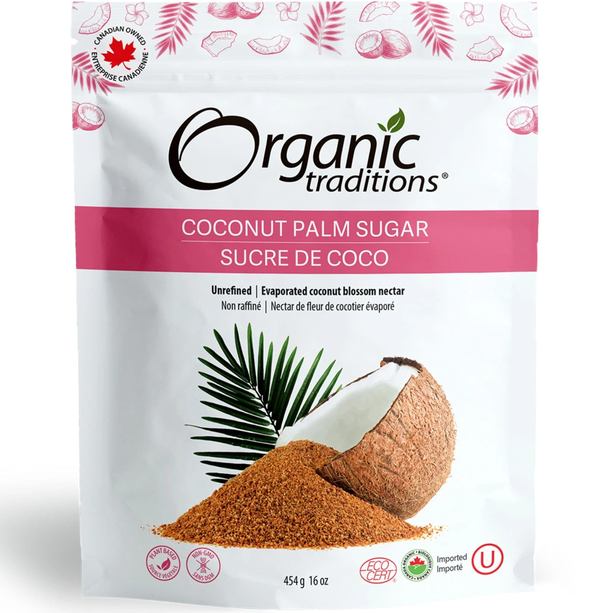 Organic Traditions Coconut Palm Sugar, 227-454g - Image 3