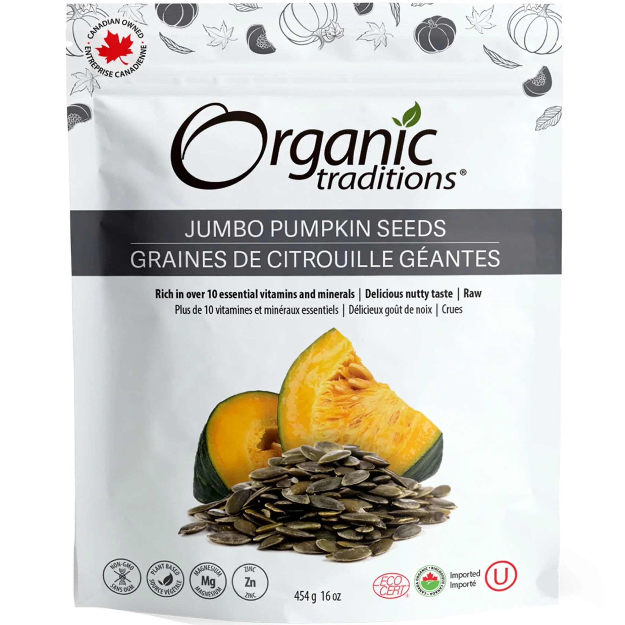 Organic Traditions Jumbo Pumpkin Seeds - Image 3
