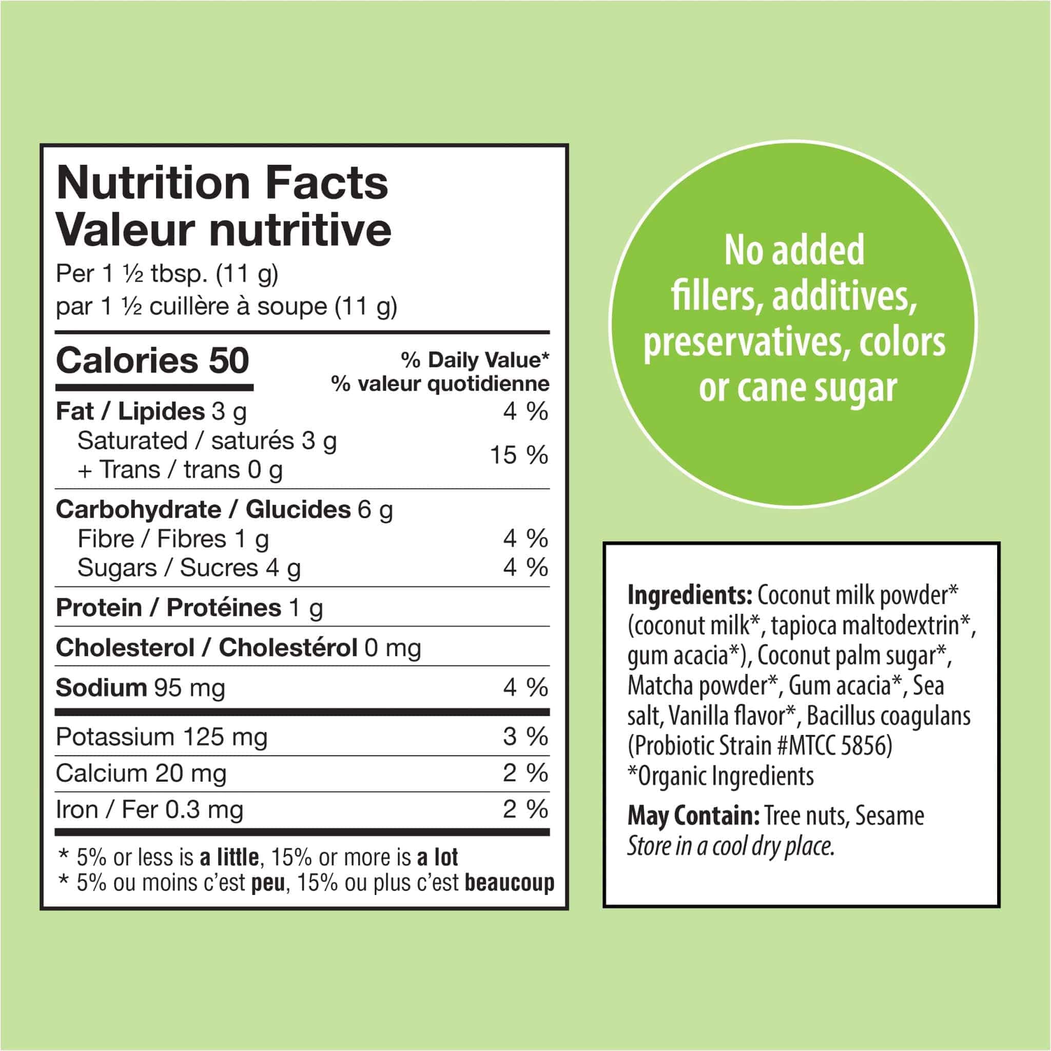 Organic Traditions Organic Matcha Latte with Probiotics, 150g - Image 3