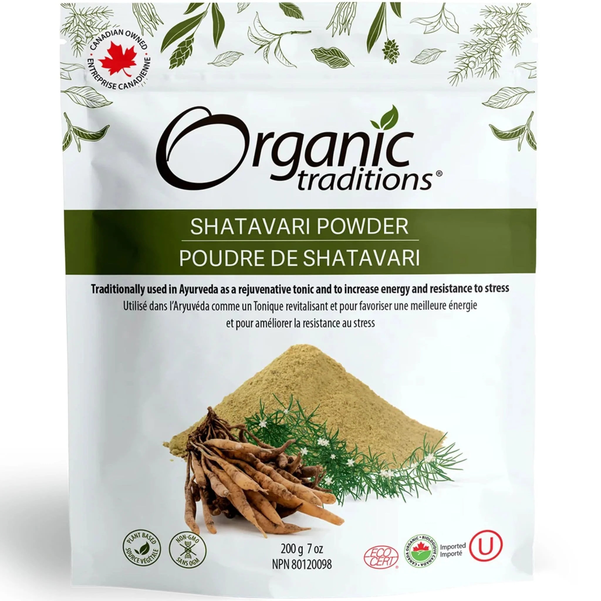 Organic Traditions Shatavari Powder, 200g