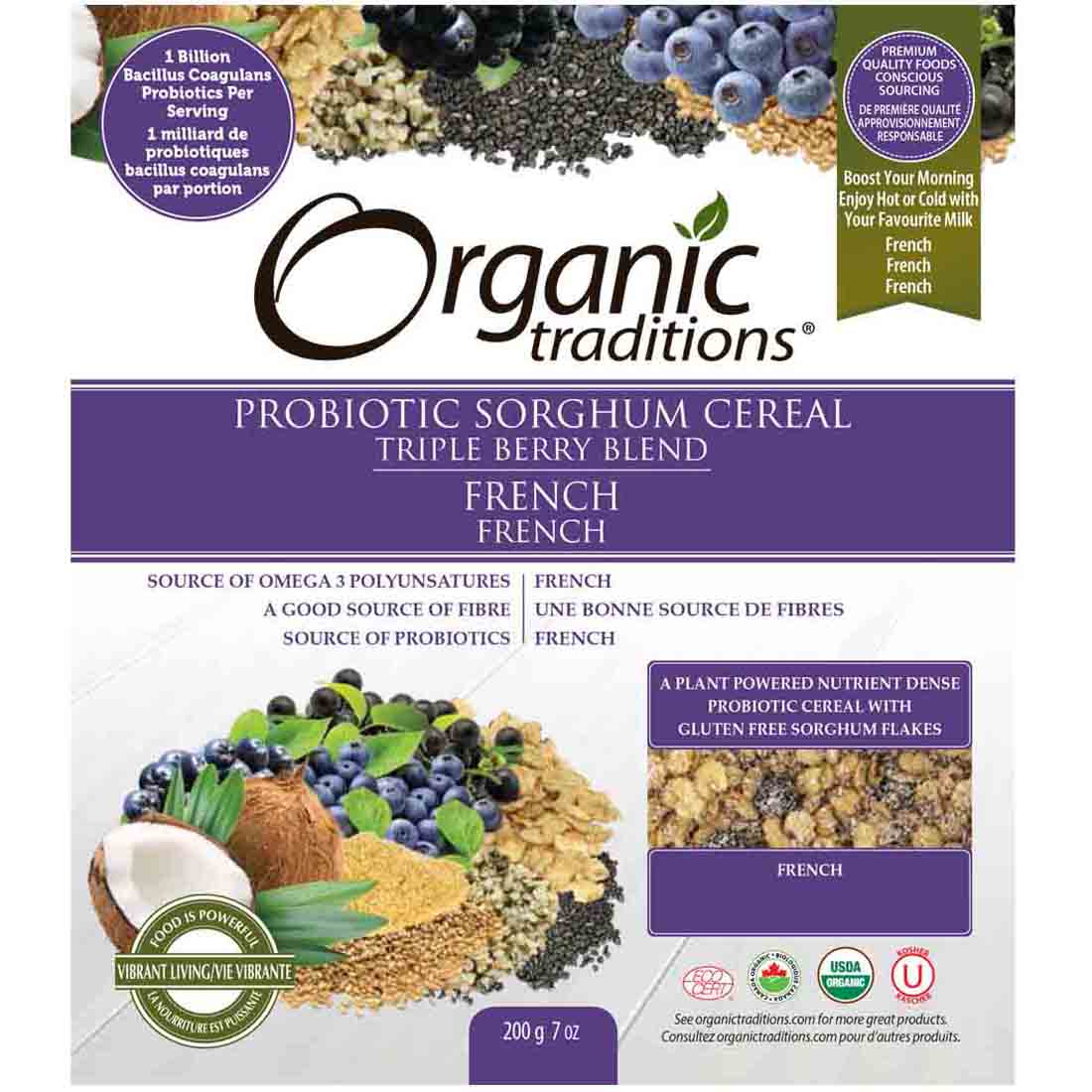 Organic Traditions Sorghum Cereal, 200g - Image 3