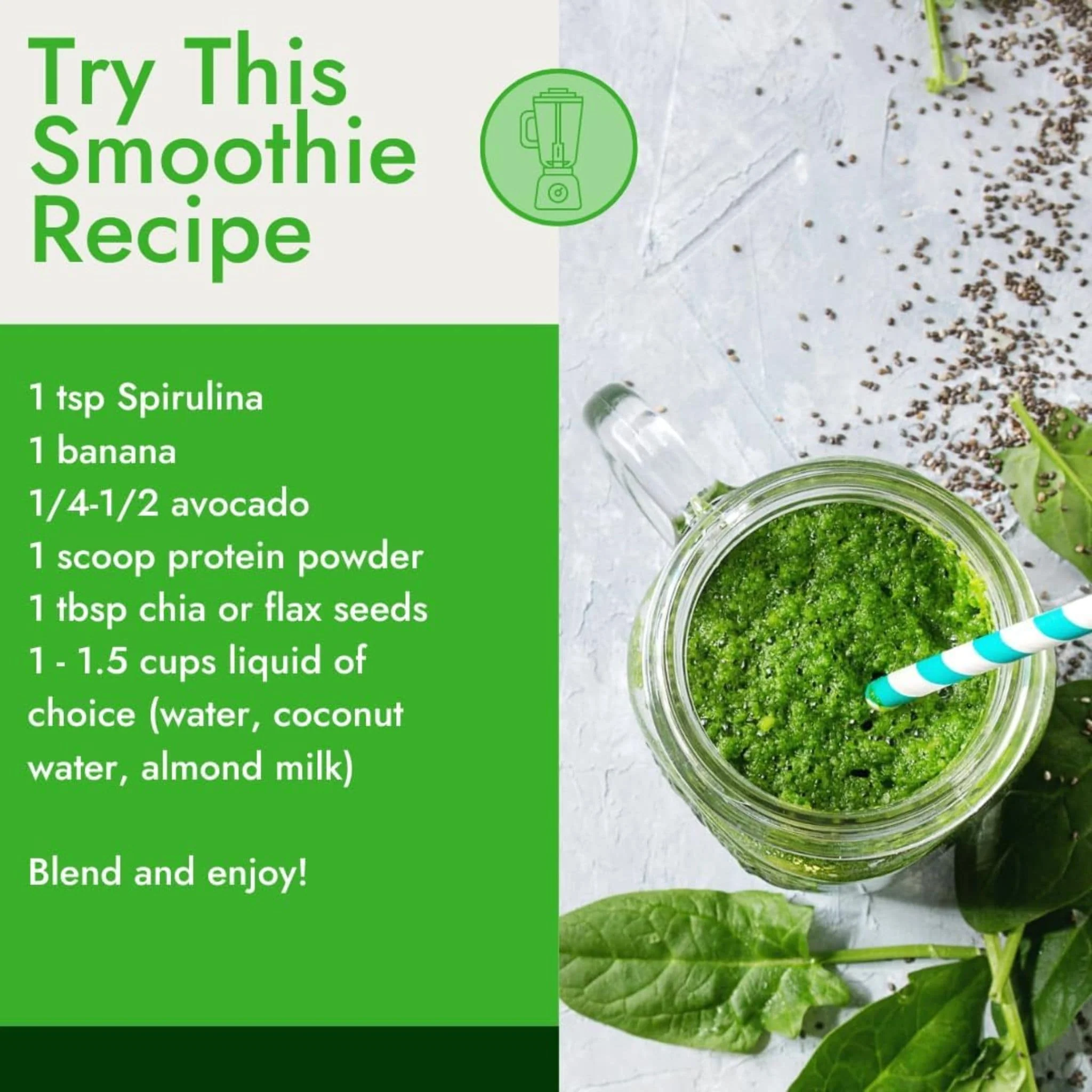 Organic Traditions Spirulina Powder (No Fillers or Additives), 150g - Image 5