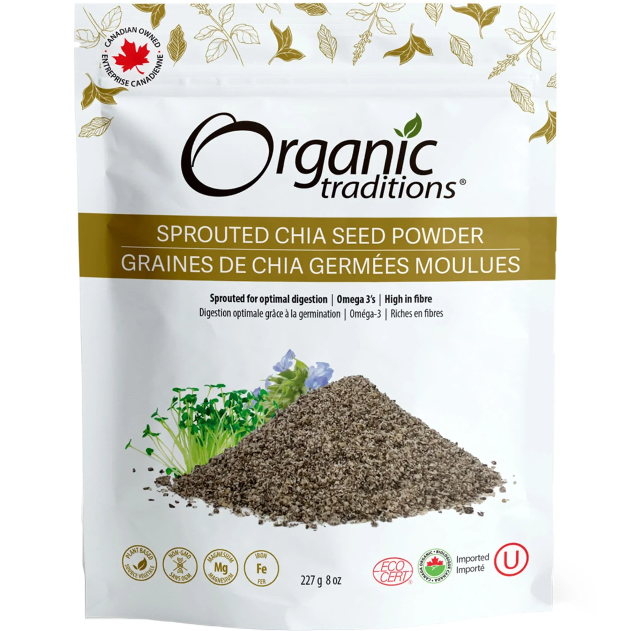 Organic Traditions Sprouted Chia Seed Powder