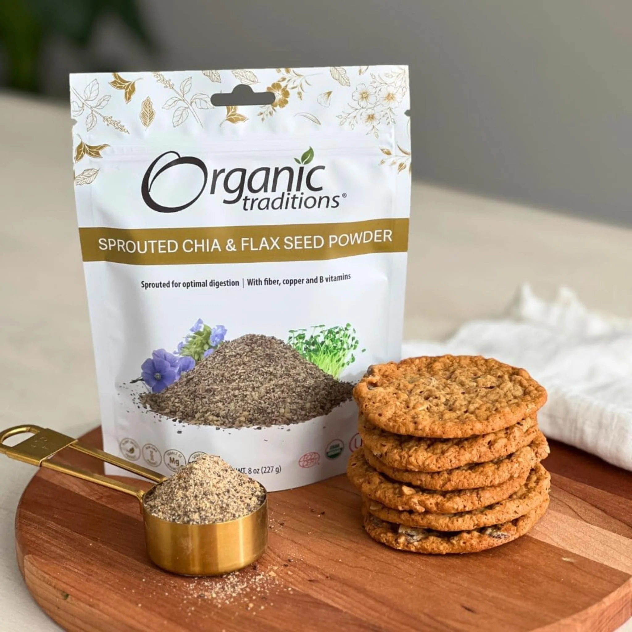 Organic Traditions Sprouted Chia/Flax - Image 9