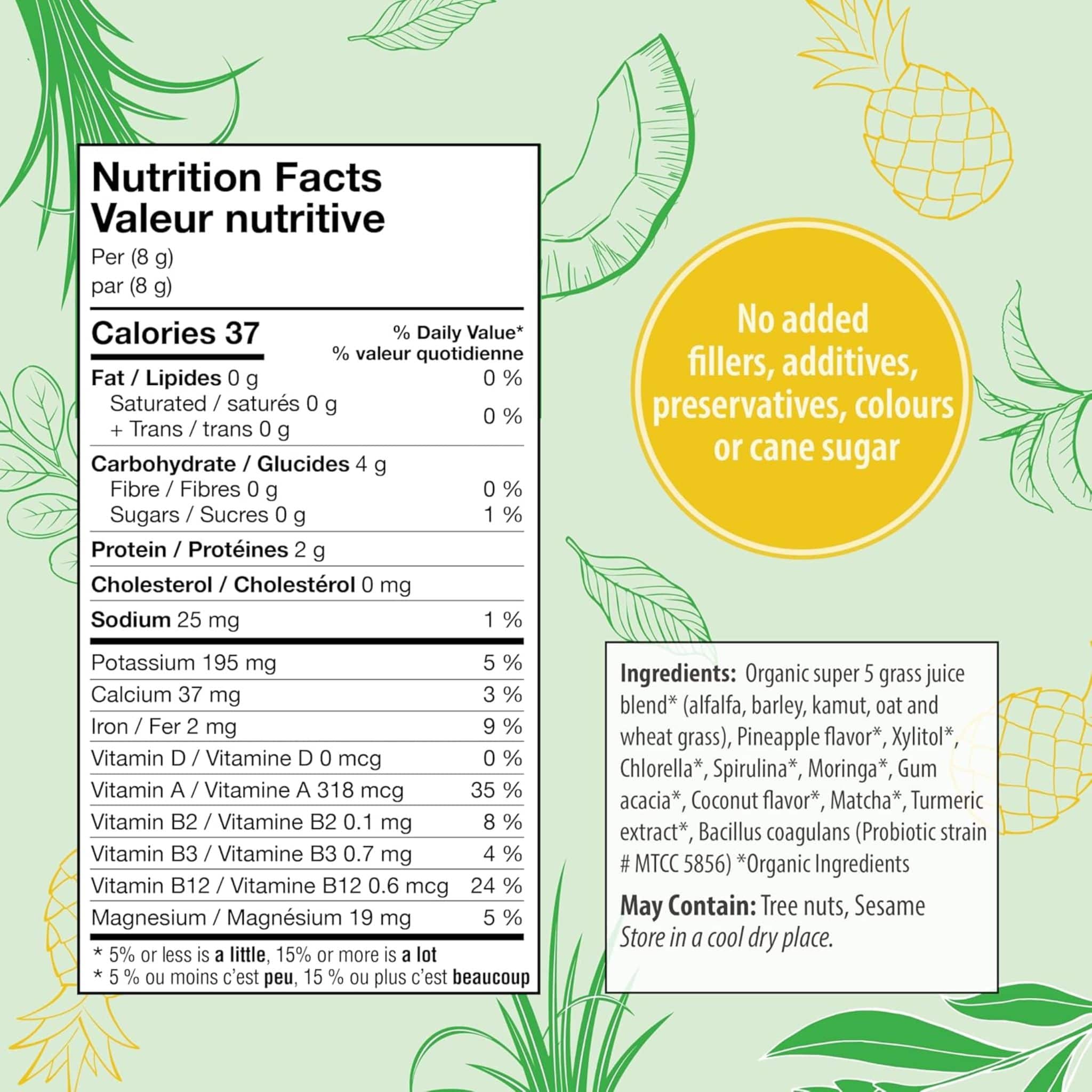 Organic Traditions Supergreens with Turmeric, Prebiotics and Probiotics, 100g - Image 13