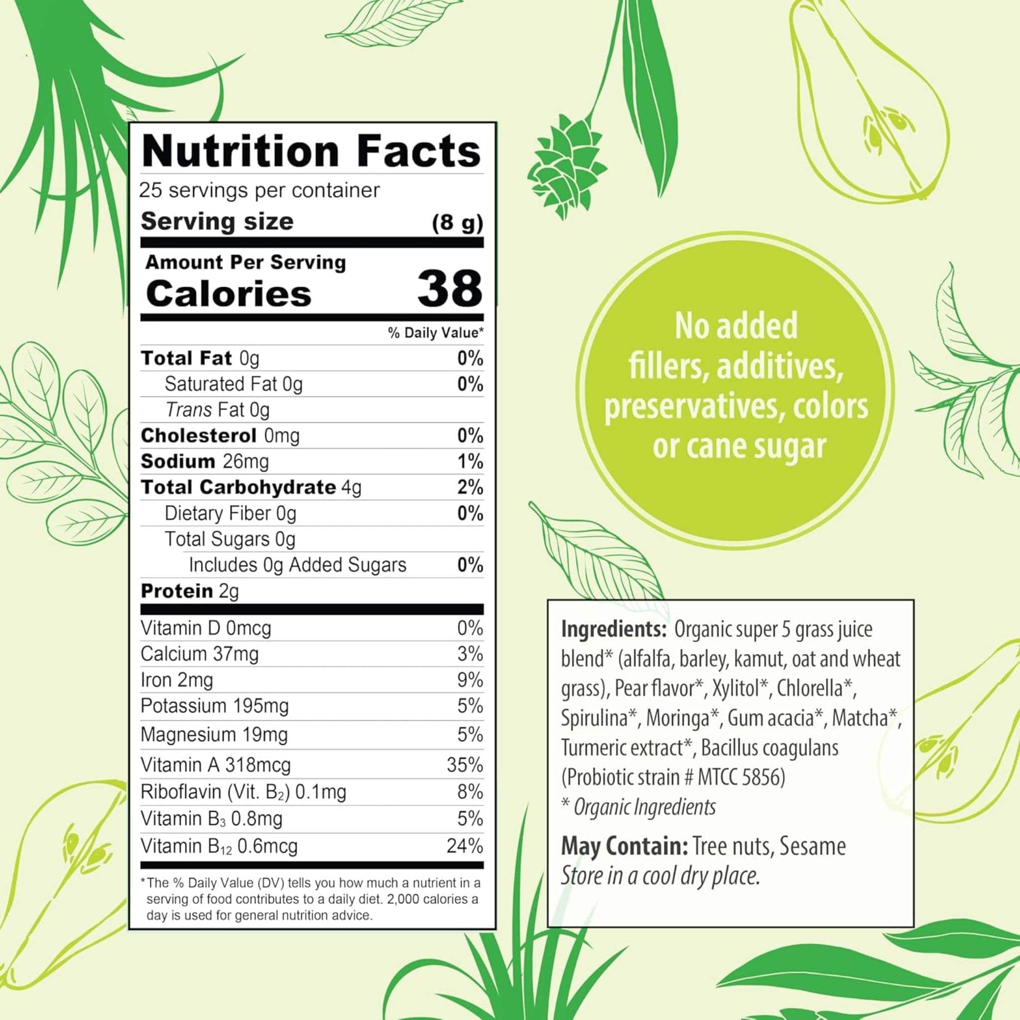 Organic Traditions Supergreens with Turmeric, Prebiotics and Probiotics, 100g - Image 18