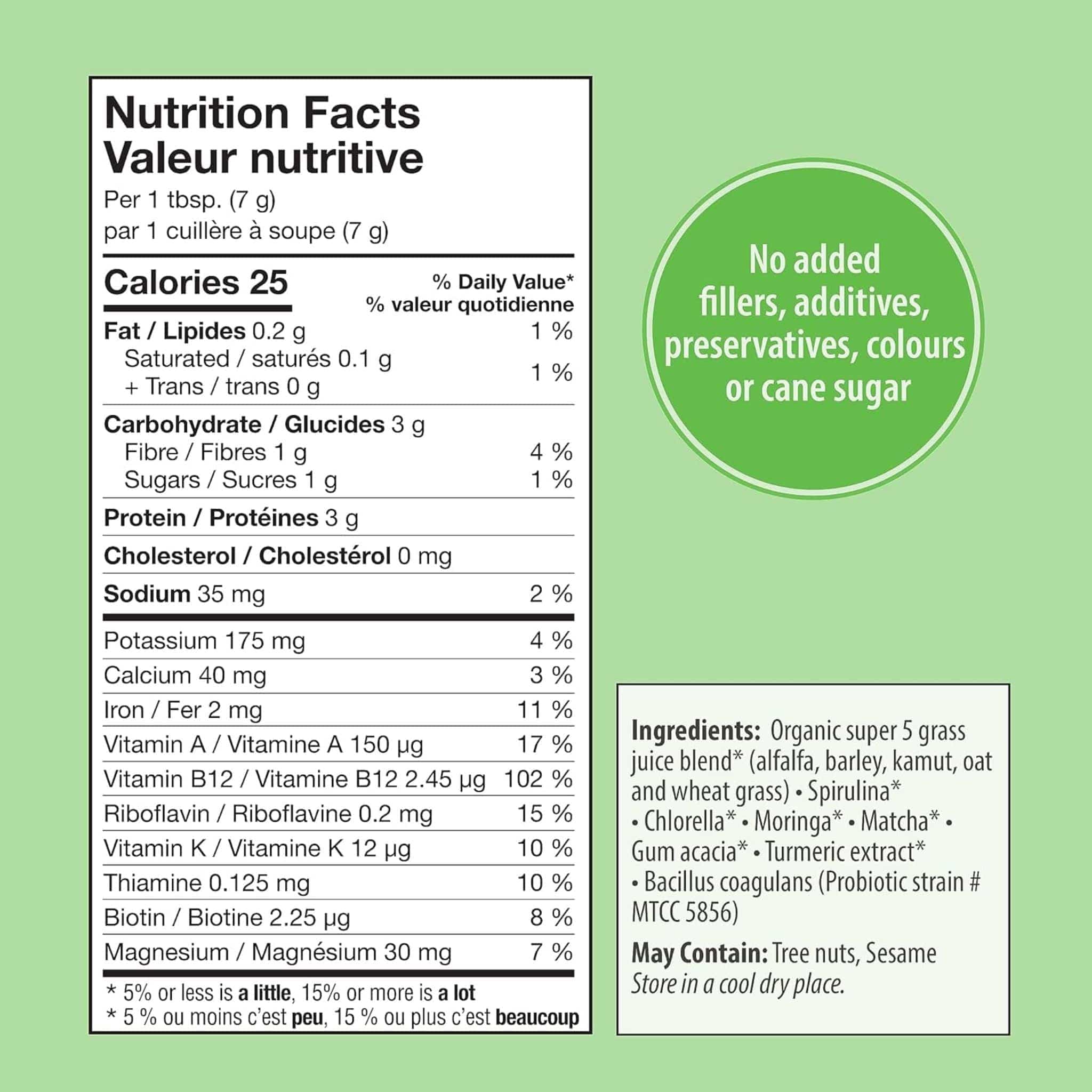 Organic Traditions Supergreens with Turmeric, Prebiotics and Probiotics, 100g - Image 3