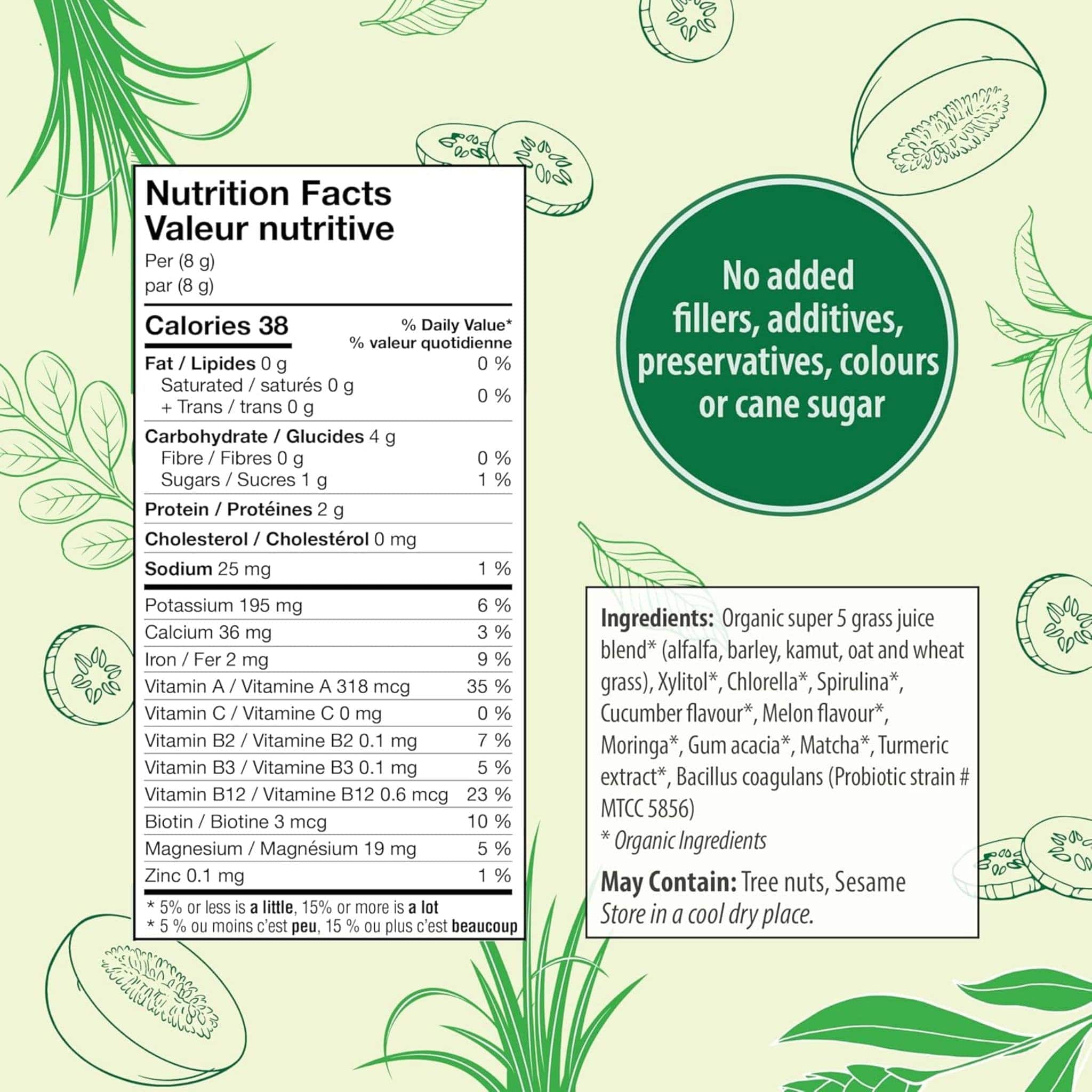 Organic Traditions Supergreens with Turmeric, Prebiotics and Probiotics, 100g - Image 8