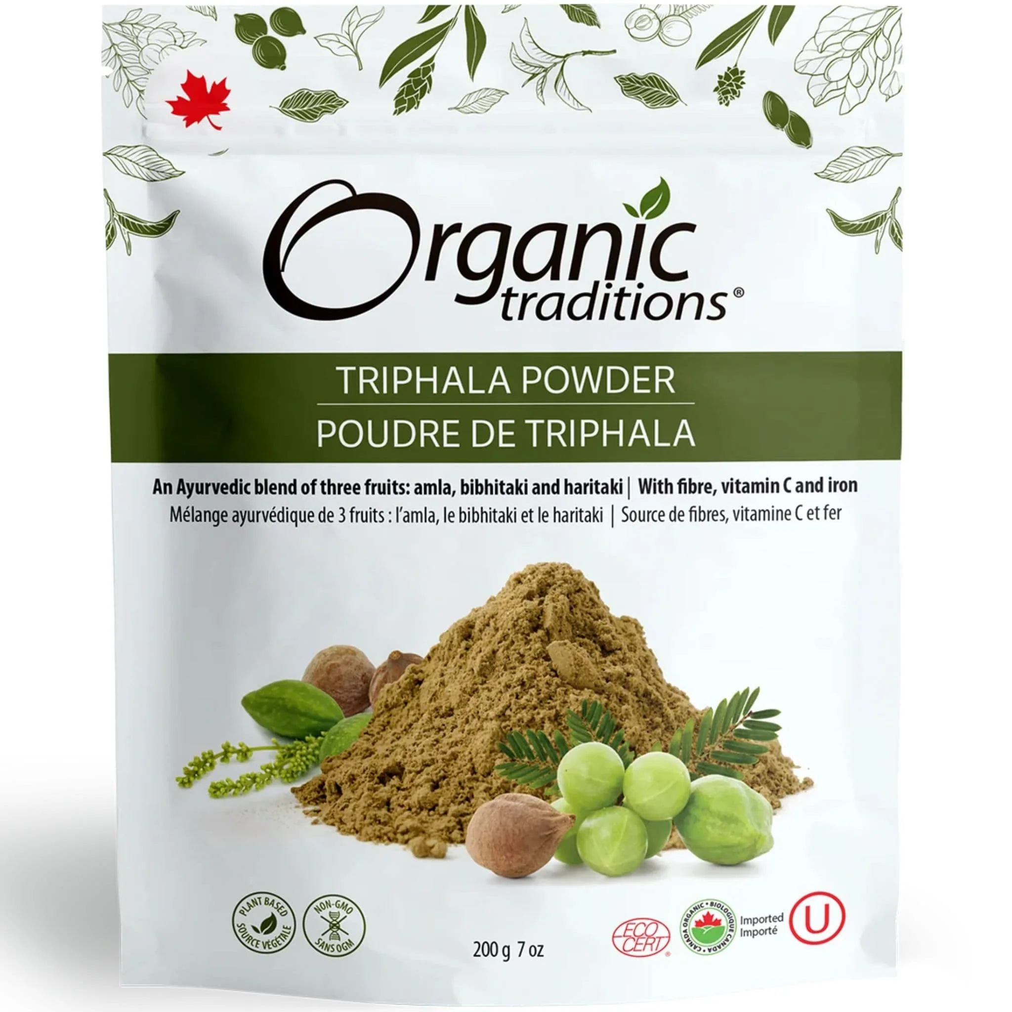 Organic Traditions Triphala Powder, 200g