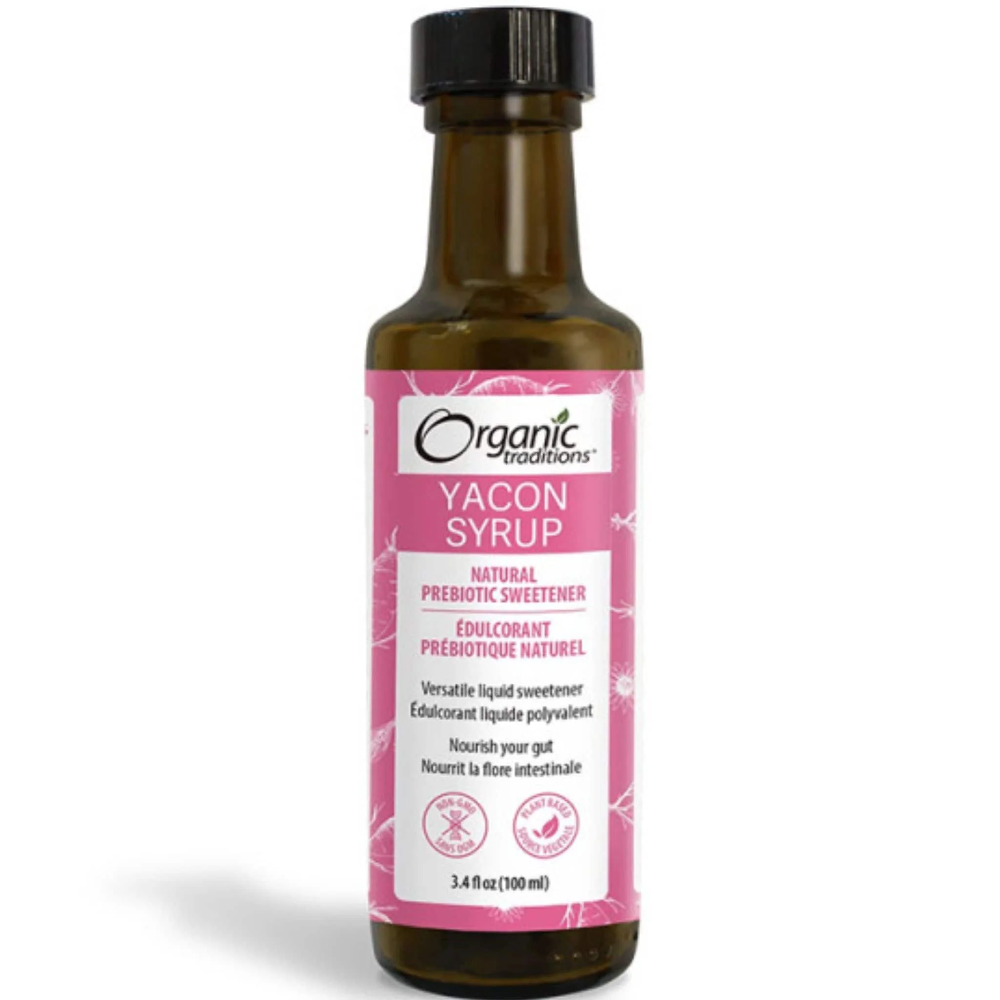 Organic Traditions Organic Yacon Syrup, Natural Plant Based Prebiotic Low Glycemic Sweetener