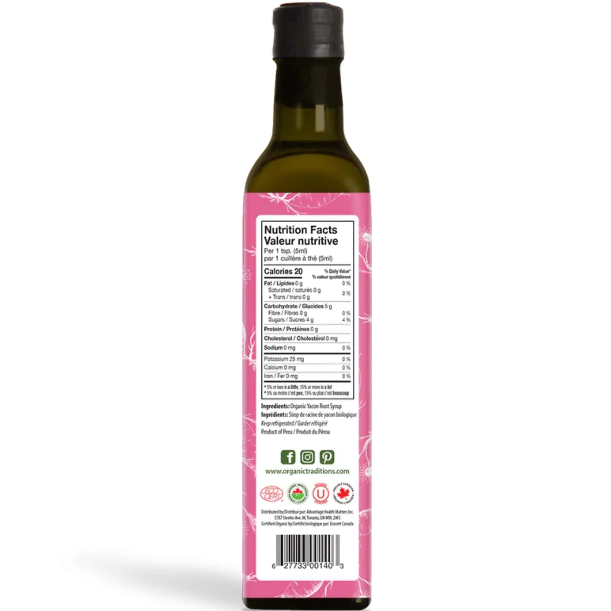 Organic Traditions Organic Yacon Syrup, Natural Plant Based Prebiotic Low Glycemic Sweetener - Image 6