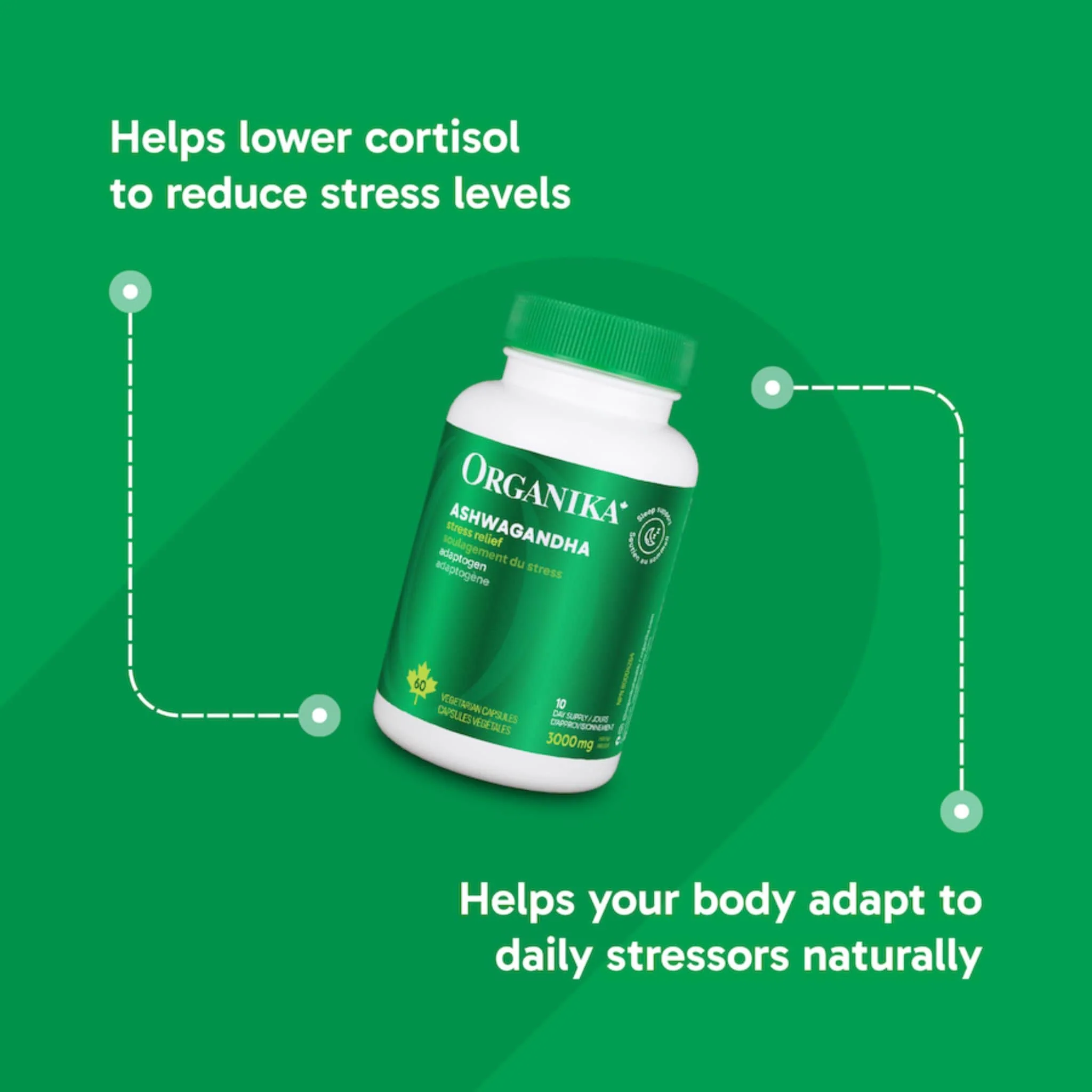 Organika Ashwaganda, 500mg, 60 Vegetarian Capsules - Image 8