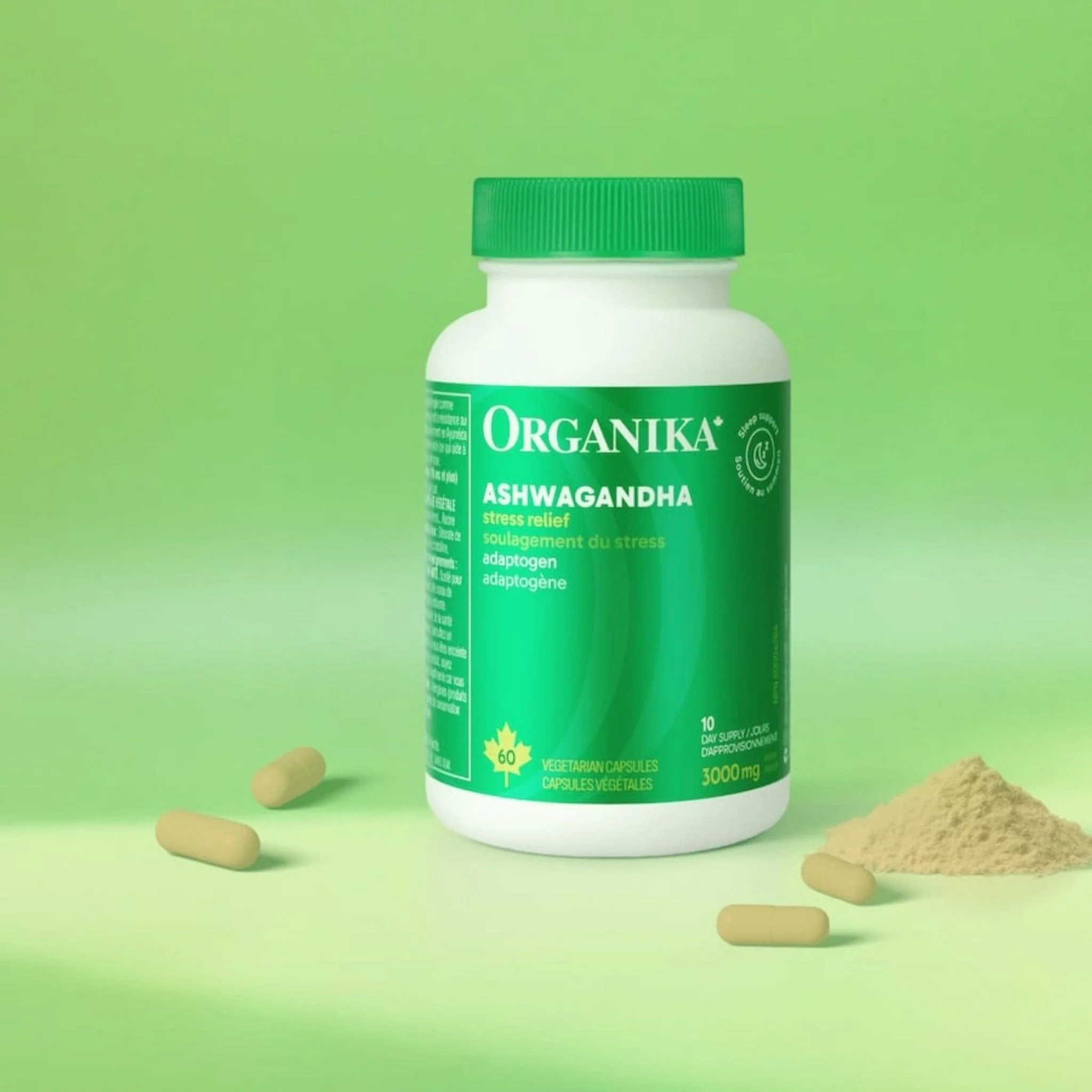 Organika Ashwaganda, 500mg, 60 Vegetarian Capsules - Image 9