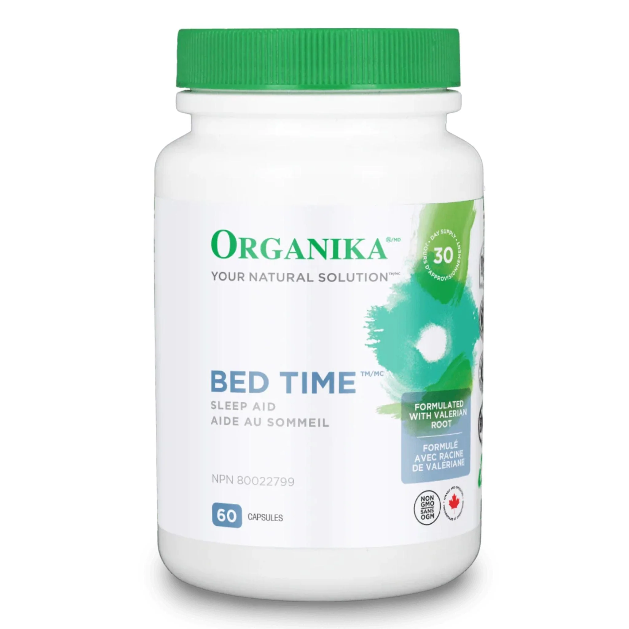 Organika Bed Time Sleep Aid, 60 Capsules