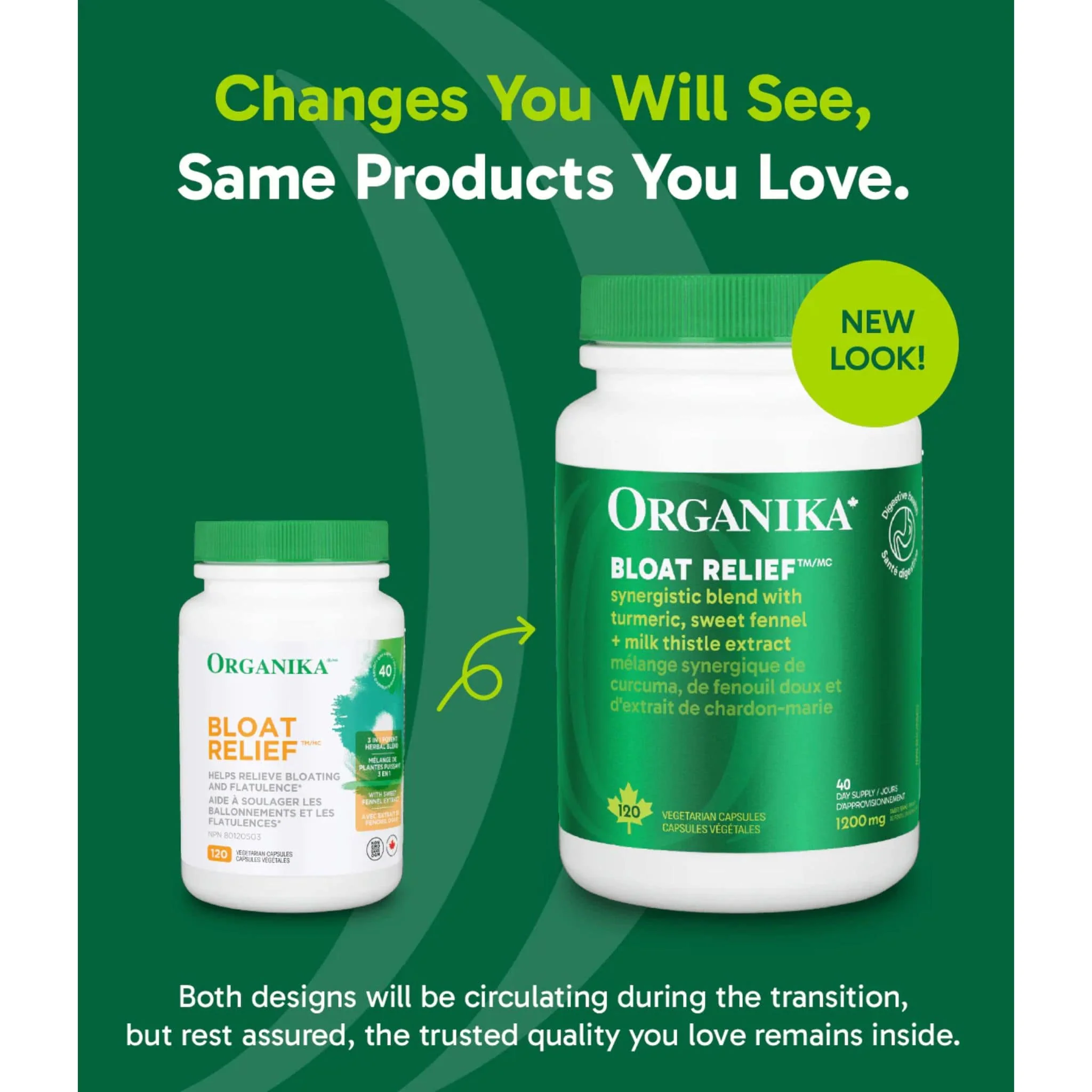 Organika Bloat Relief, Decrease Bloating and Gas, 120 Capsules - Image 5