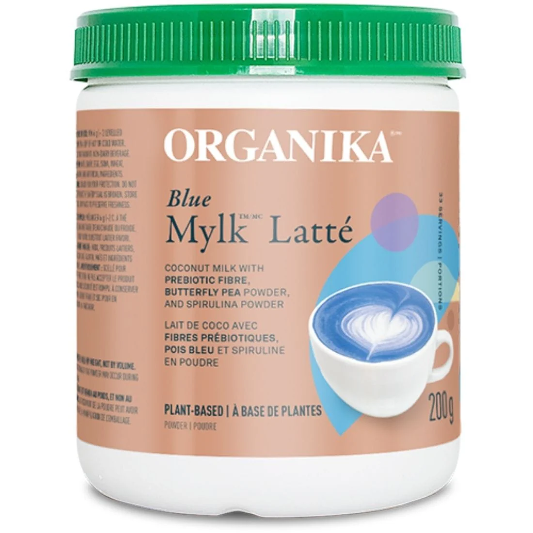 Organika Blue Mylk Latte Plus Prebiotics, 200g