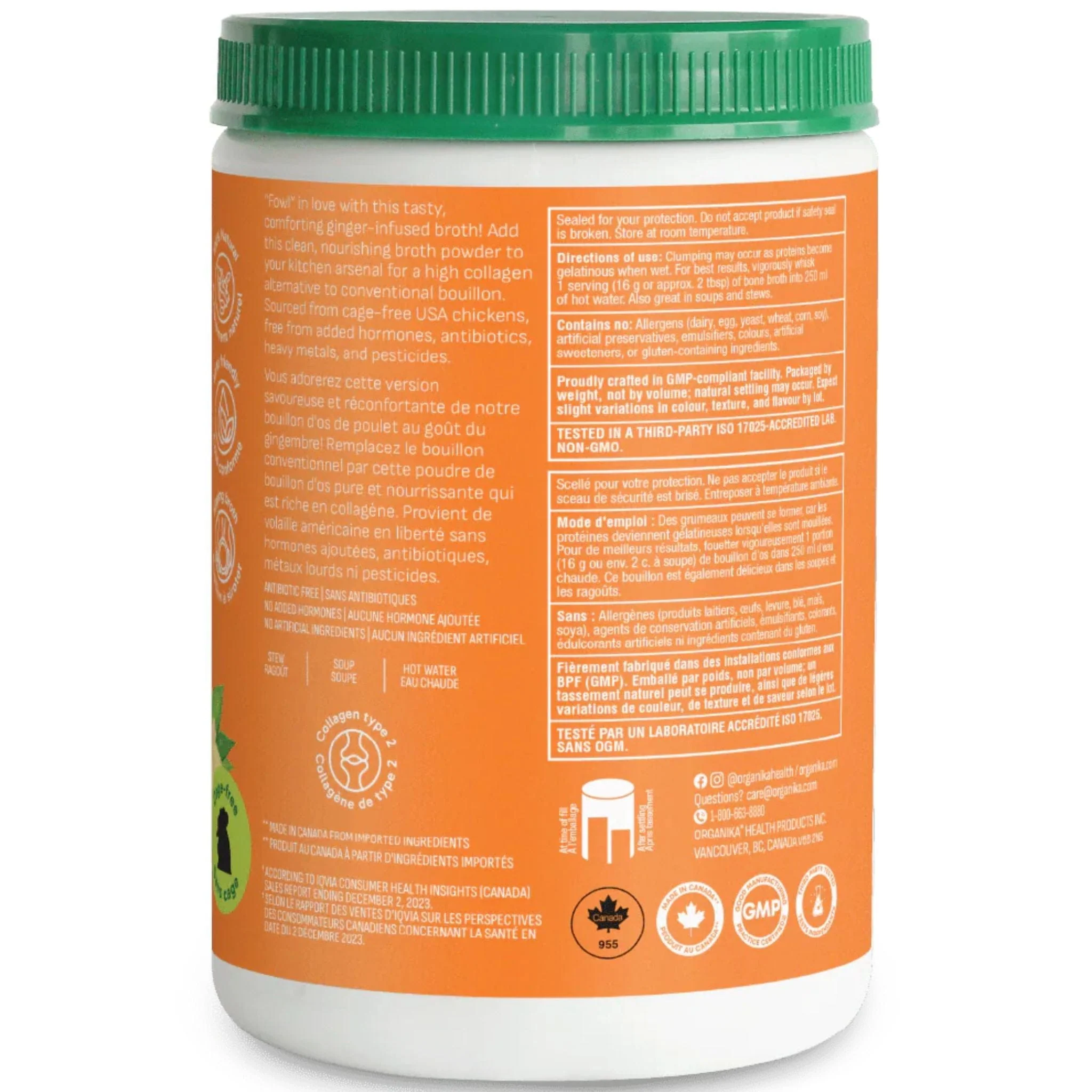 Organika Bone Broth Protein Powder, Non-GMO - Image 10