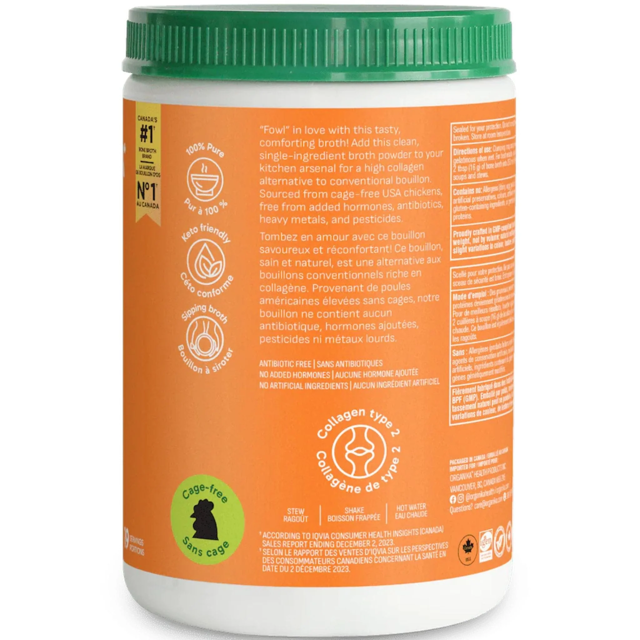 Organika Bone Broth Protein Powder, Non-GMO - Image 16