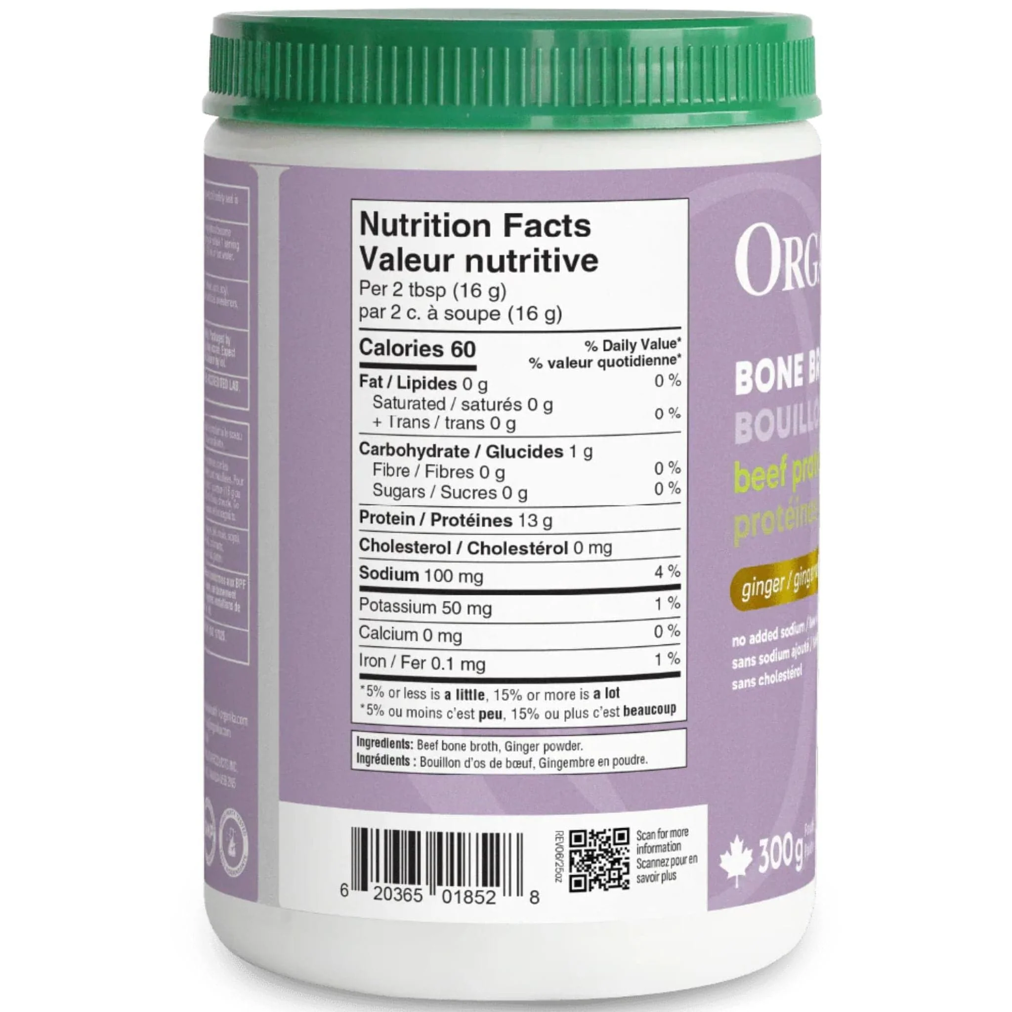 Organika Bone Broth Protein Powder, Non-GMO - Image 3