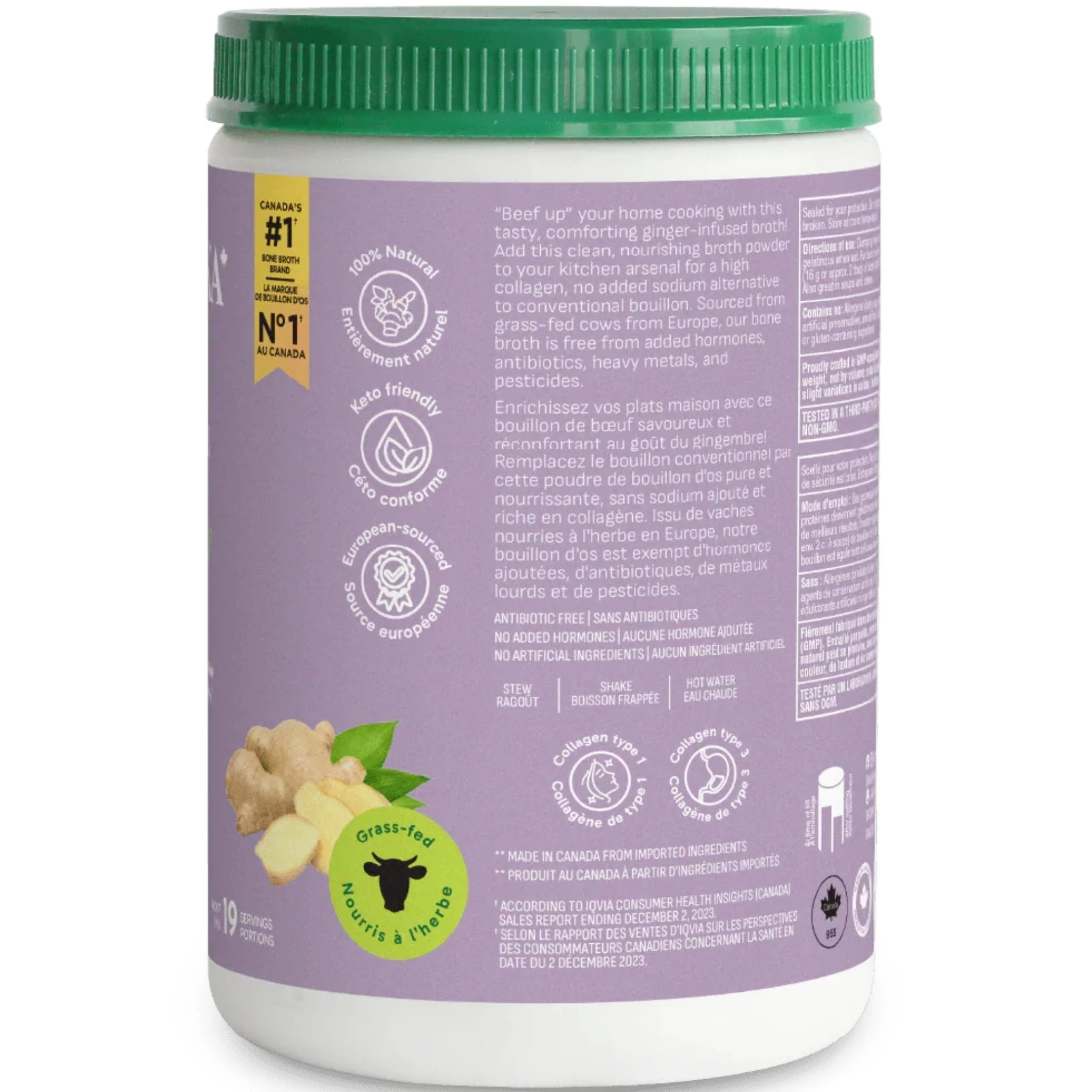 Organika Bone Broth Protein Powder, Non-GMO - Image 4