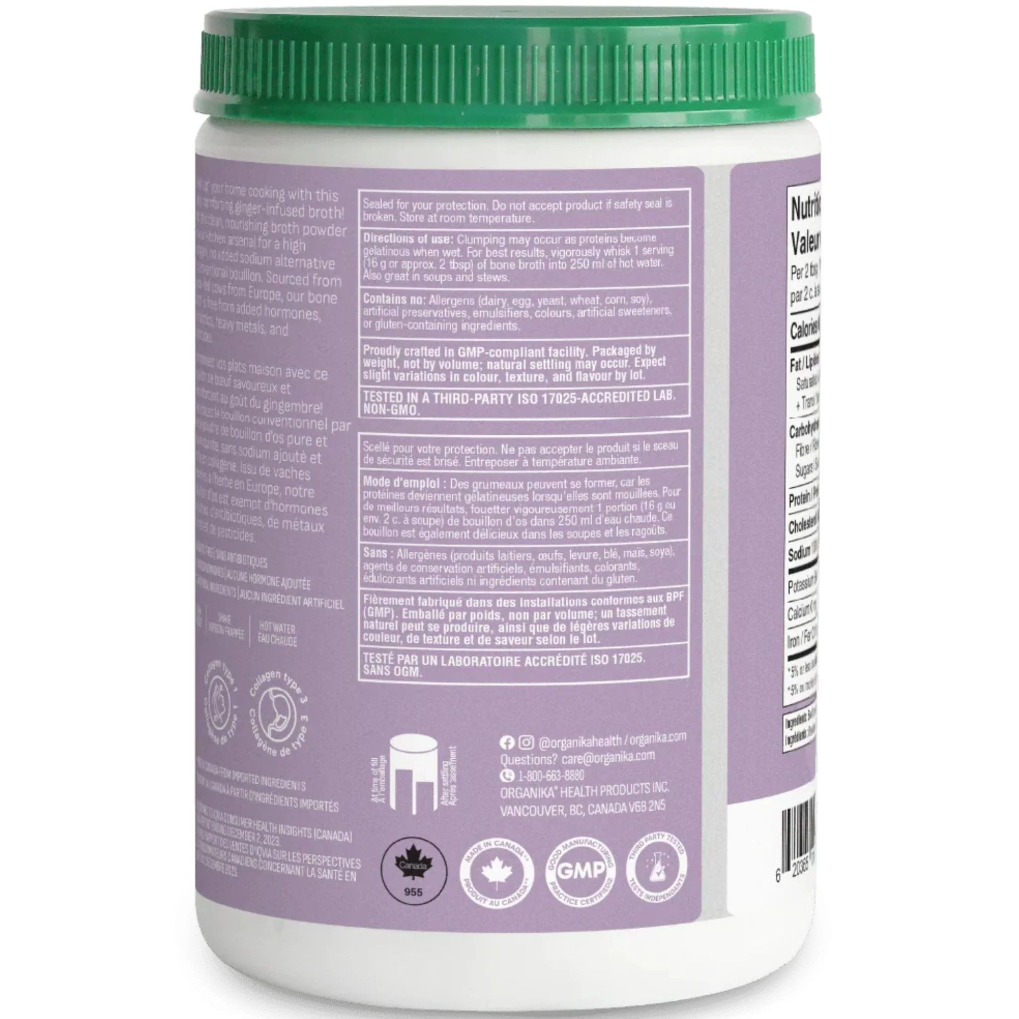 Organika Bone Broth Protein Powder, Non-GMO - Image 5