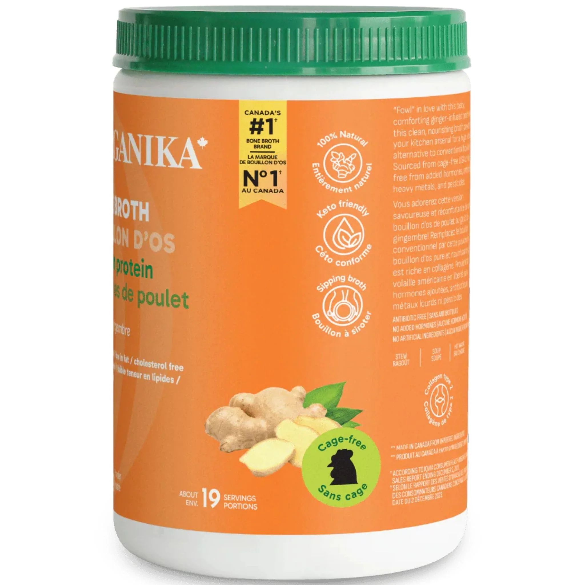 Organika Bone Broth Protein Powder, Non-GMO - Image 9