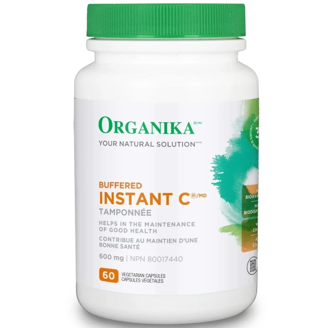 Organika Buffered Instant Vitamin C 600mg (NEW!) - Image 2