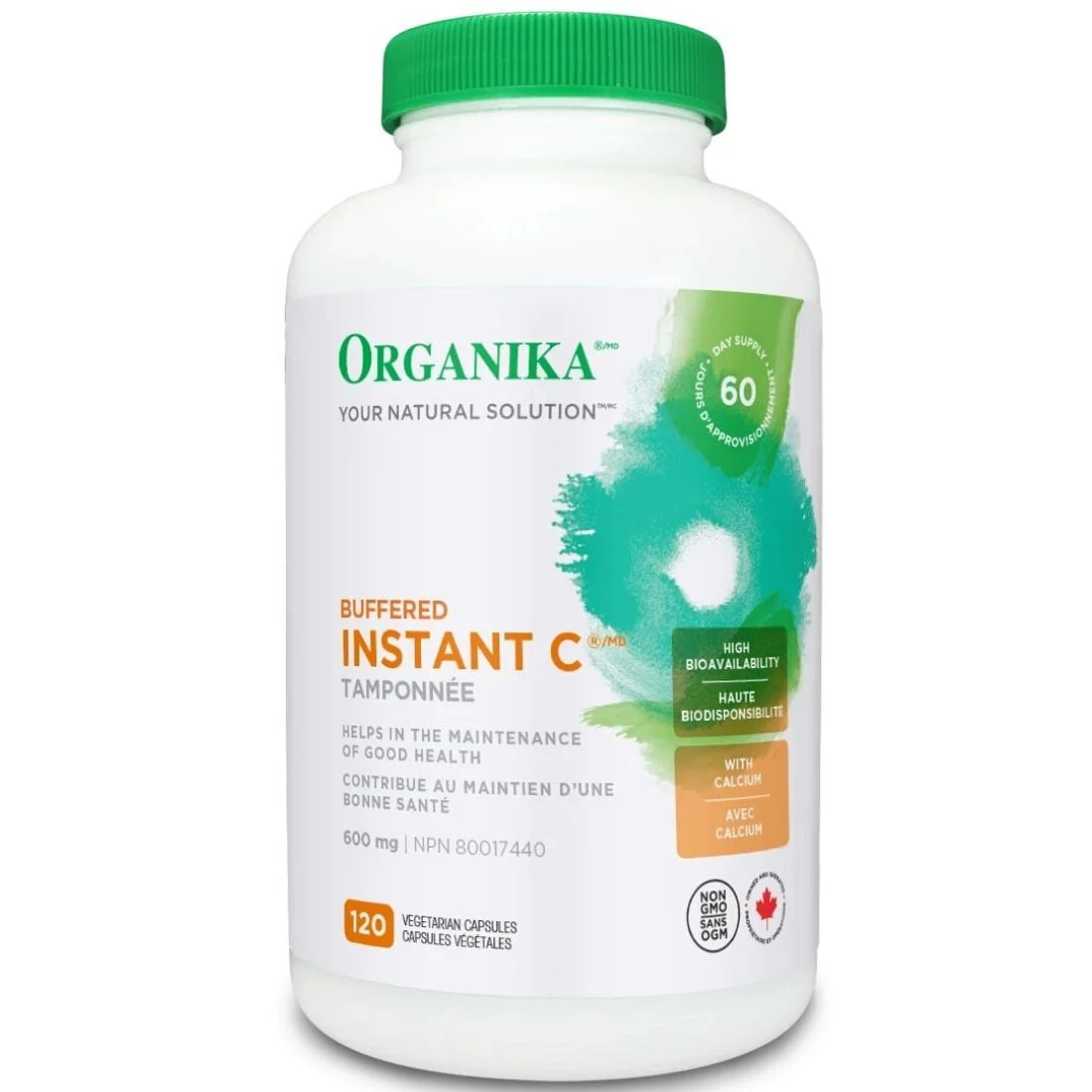 Organika Buffered Instant Vitamin C 600mg (NEW!) - Image 3