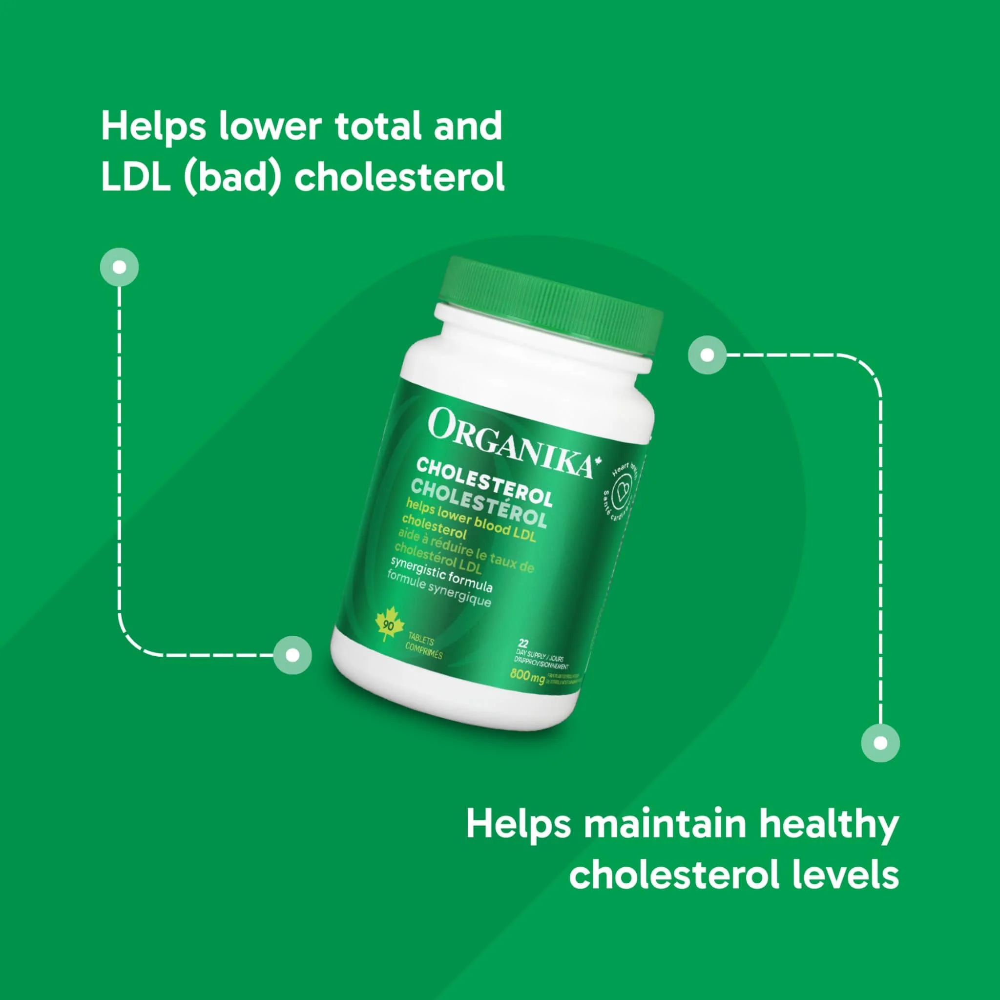 Organika Cholesterol (Lower LDL and Reduce Arterial Plaque), 90 Tablets - Image 10