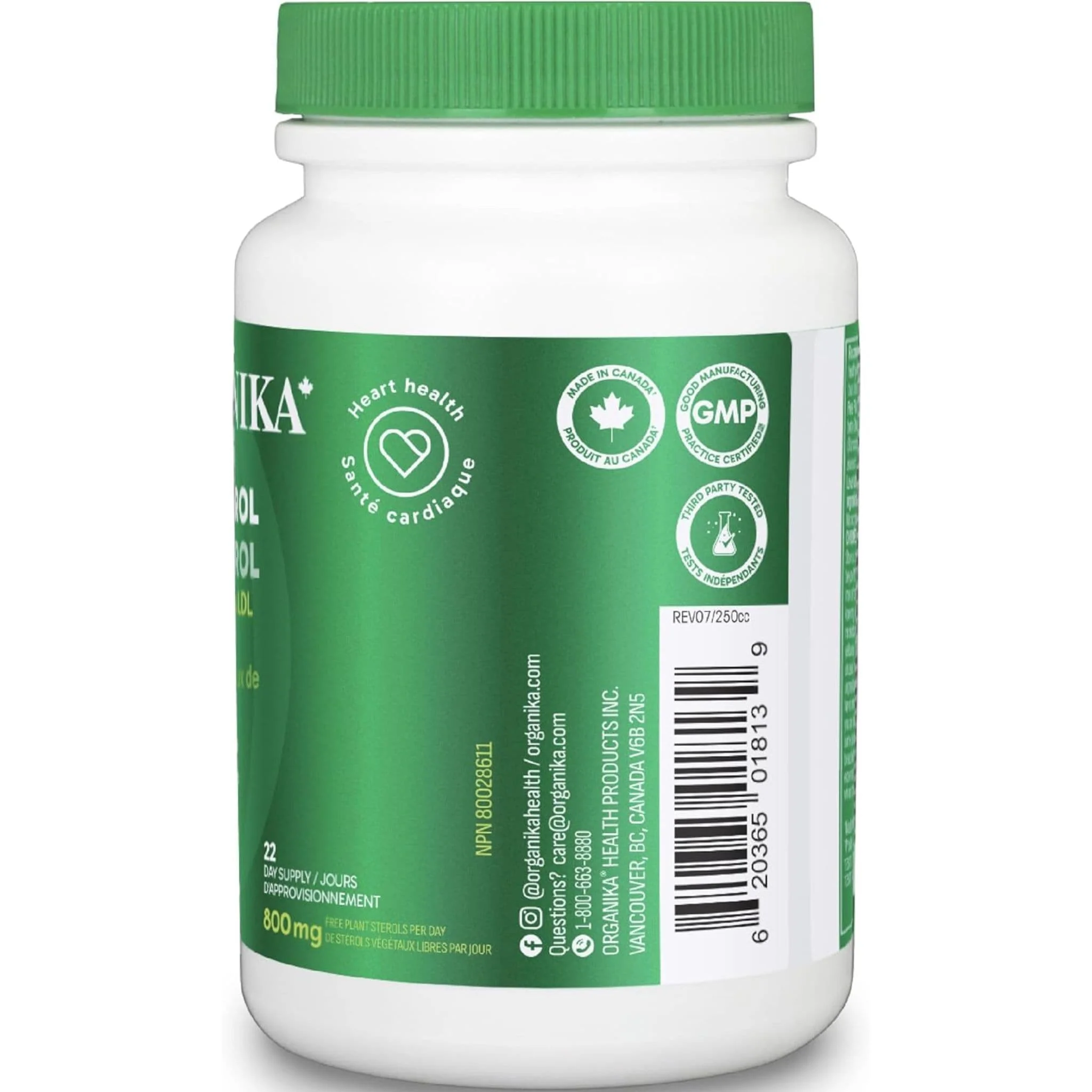 Organika Cholesterol (Lower LDL and Reduce Arterial Plaque), 90 Tablets - Image 3