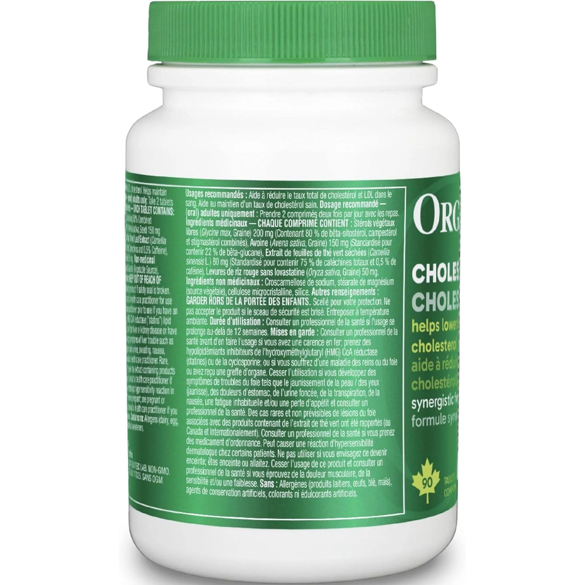 Organika Cholesterol (Lower LDL and Reduce Arterial Plaque), 90 Tablets - Image 4