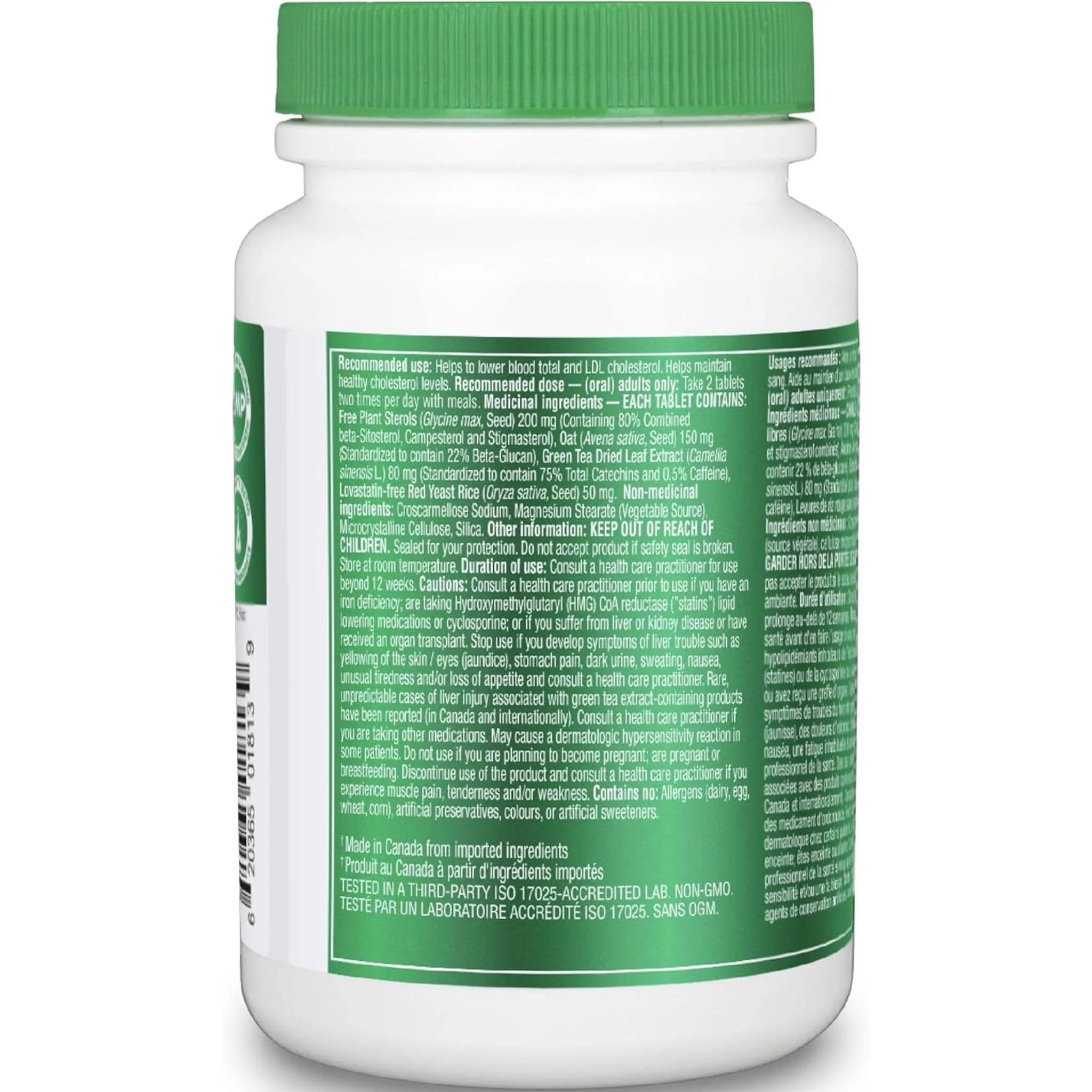 Organika Cholesterol (Lower LDL and Reduce Arterial Plaque), 90 Tablets - Image 5