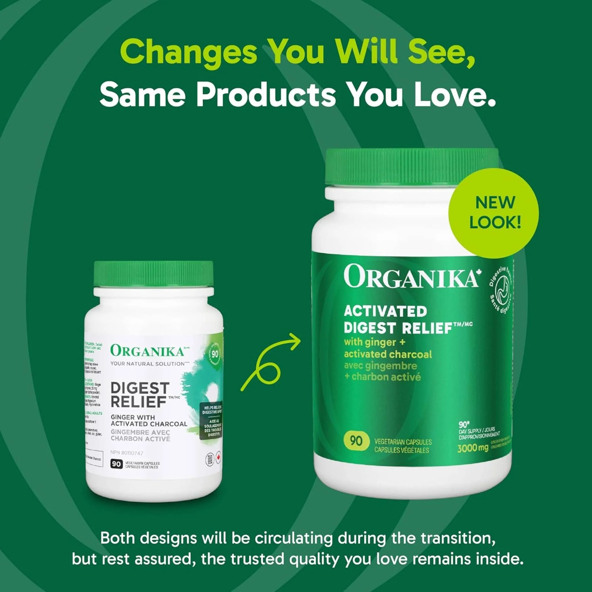 Organika Digest Releif with Activated Charcoal and Ginger Root Extract 25mg, 90 Vegetarian Capsules - Image 6