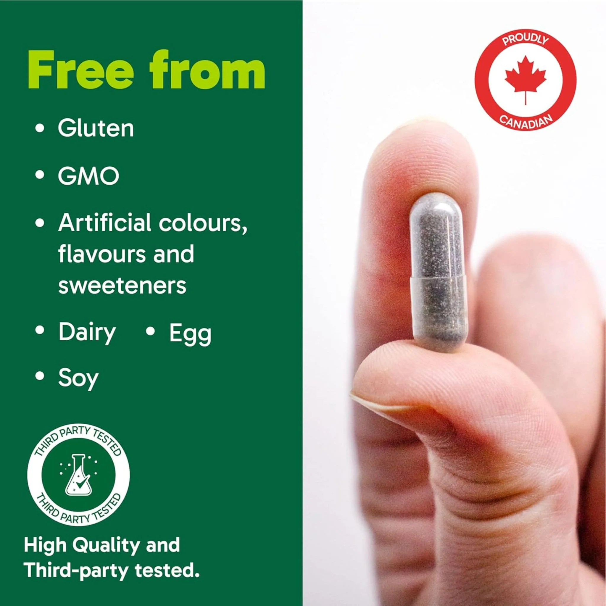 Organika Digest Releif with Activated Charcoal and Ginger Root Extract 25mg, 90 Vegetarian Capsules - Image 9
